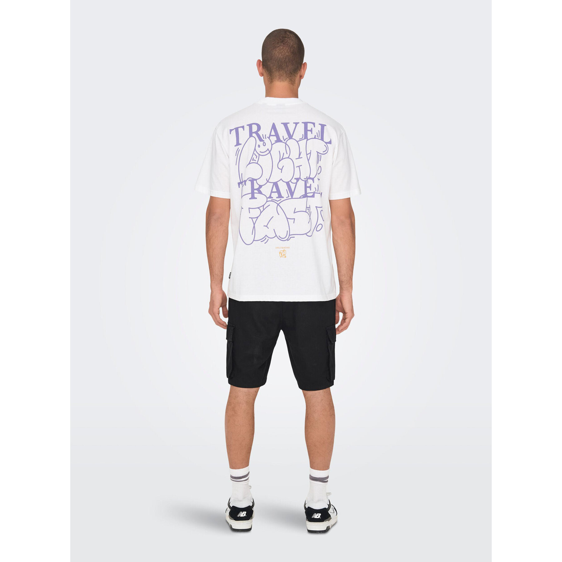 Only & Sons Тишърт 22025299 Бял Relaxed Fit - Pepit.bg