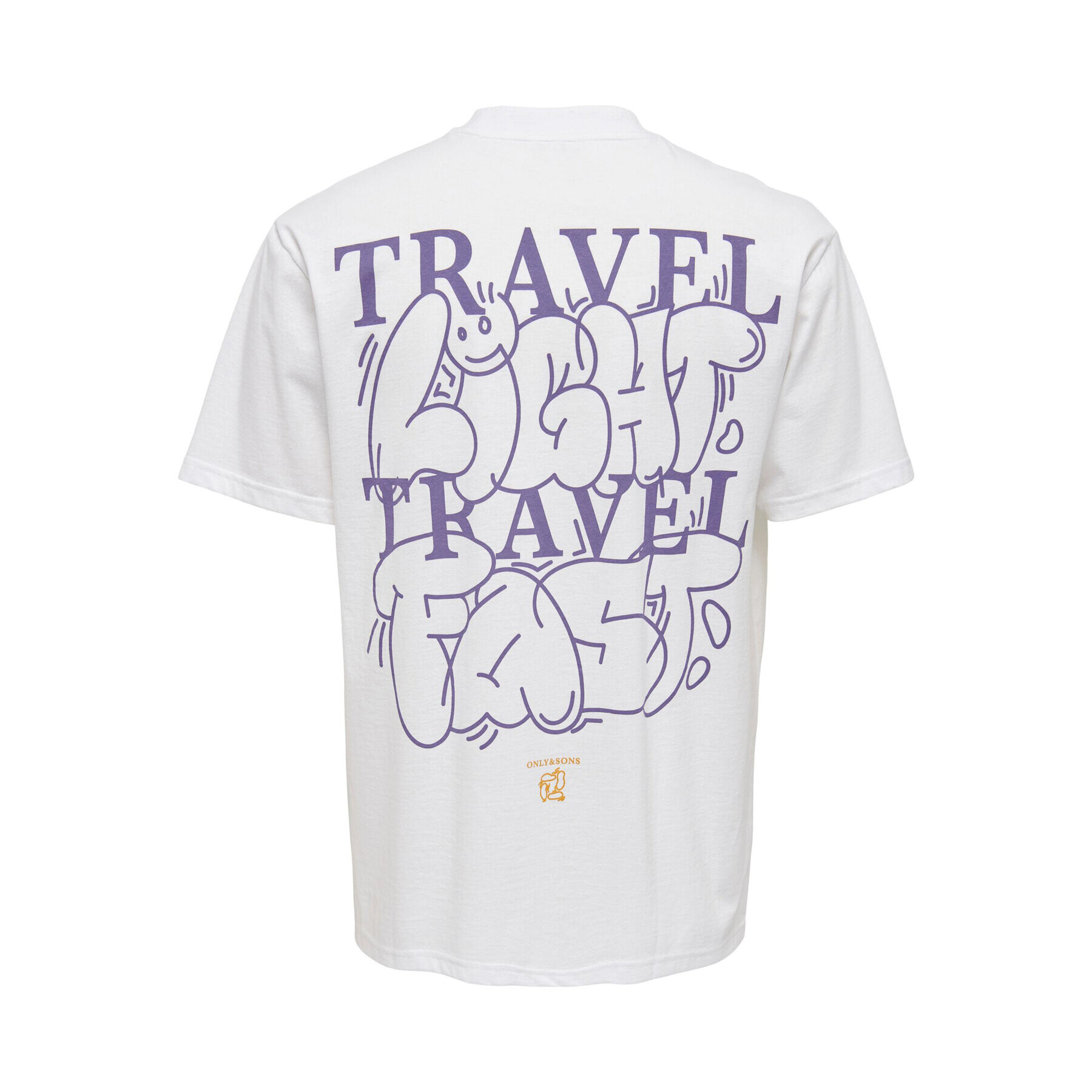 Only & Sons Тишърт 22025299 Бял Relaxed Fit - Pepit.bg