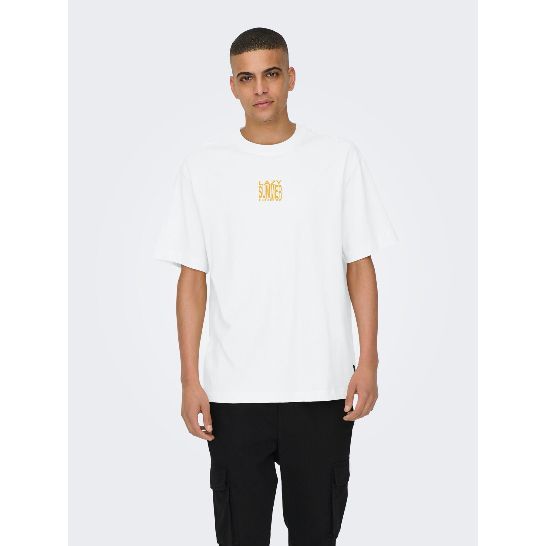 Only & Sons Тишърт 22025301 Бял Relaxed Fit - Pepit.bg