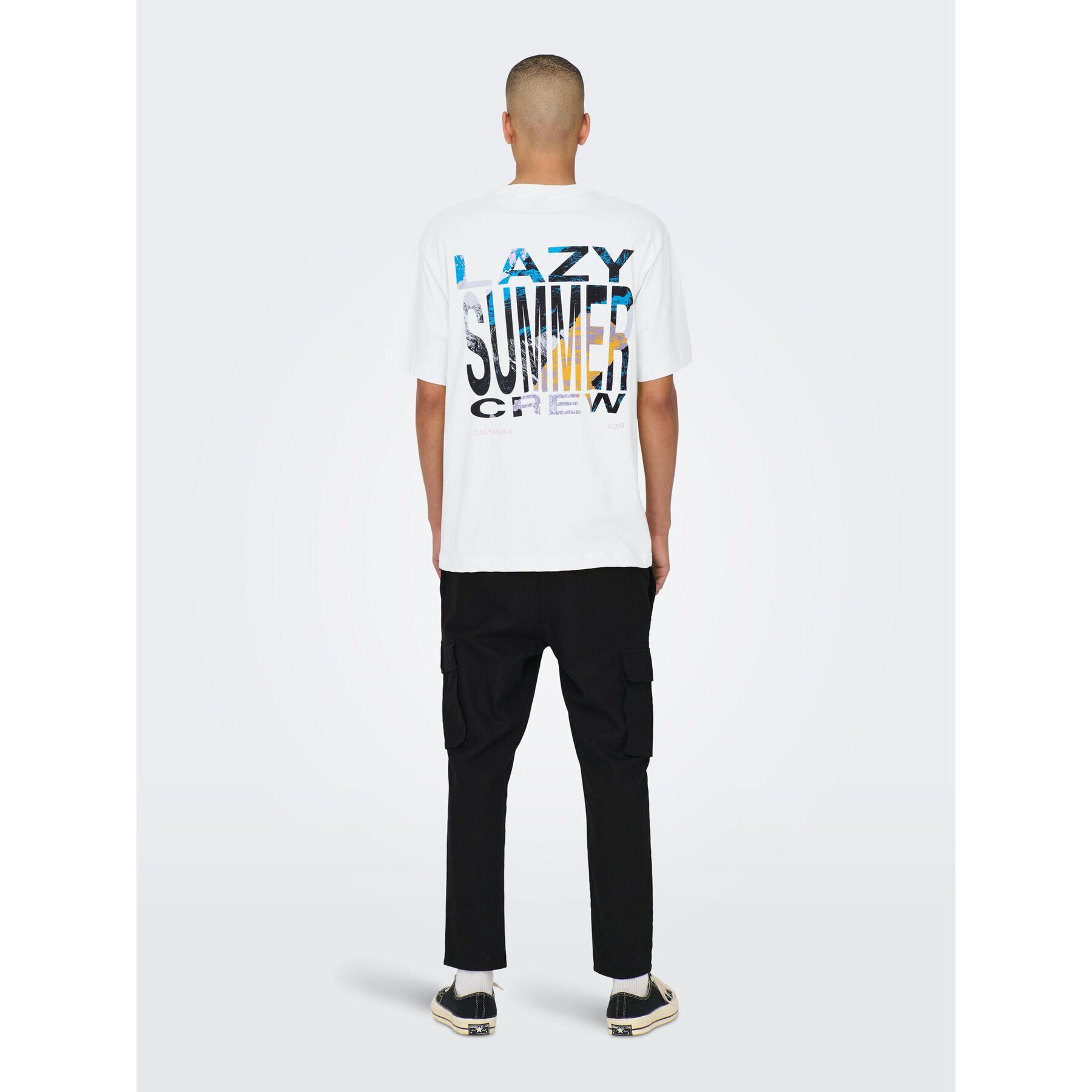 Only & Sons Тишърт 22025301 Бял Relaxed Fit - Pepit.bg