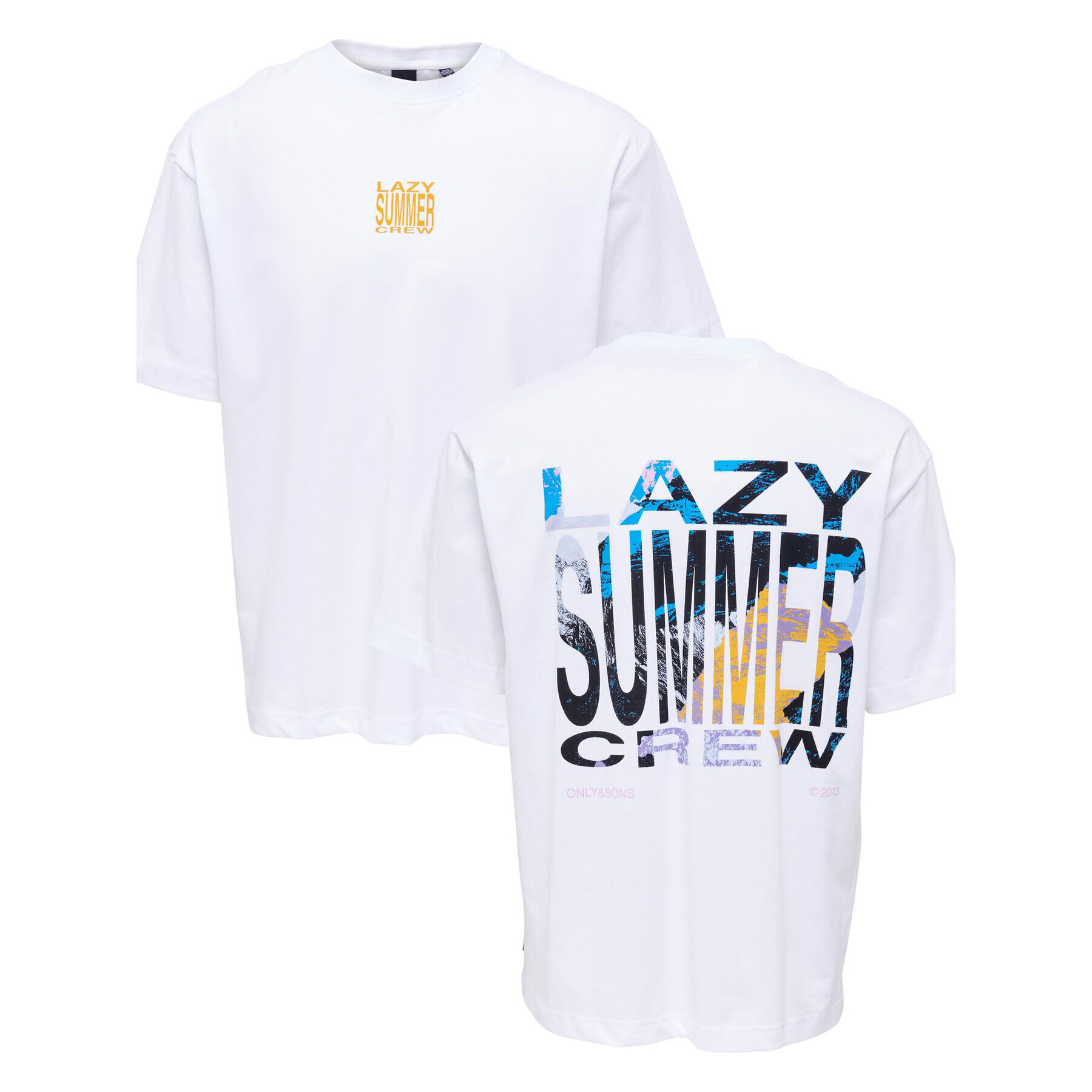 Only & Sons Тишърт 22025301 Бял Relaxed Fit - Pepit.bg