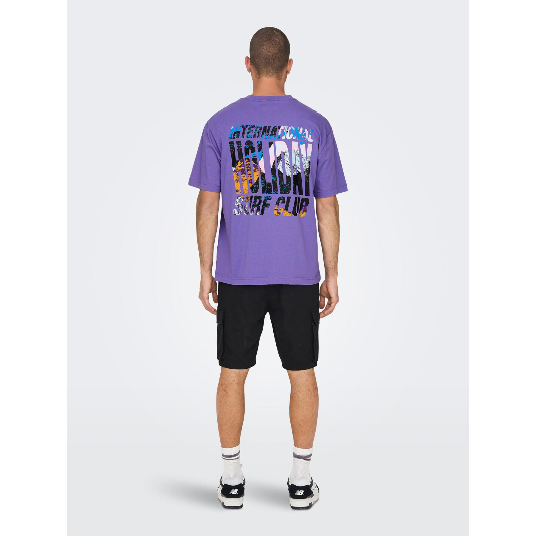 Only & Sons Тишърт 22025301 Виолетов Relaxed Fit - Pepit.bg