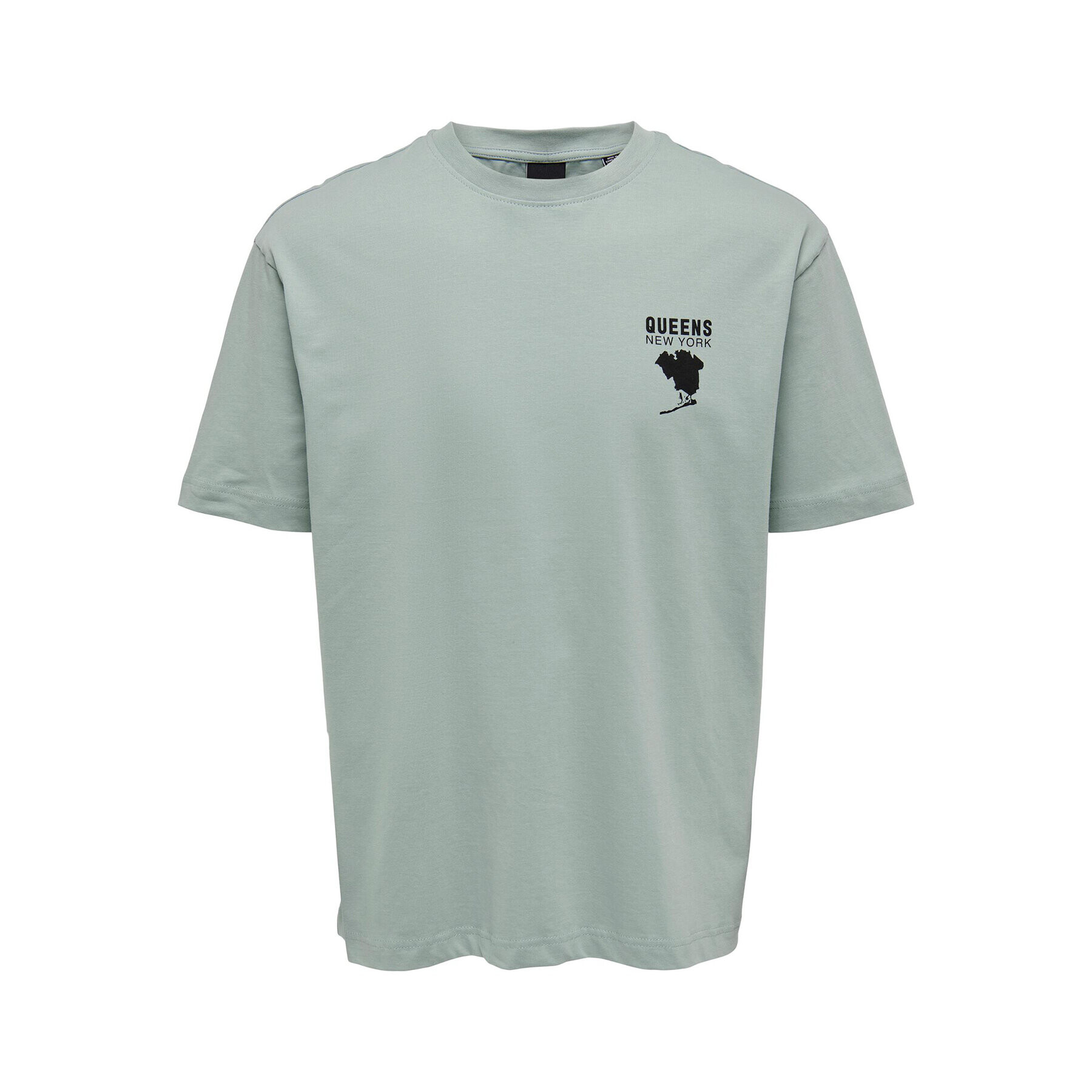 Only & Sons Тишърт 22025301 Зелен Relaxed Fit - Pepit.bg