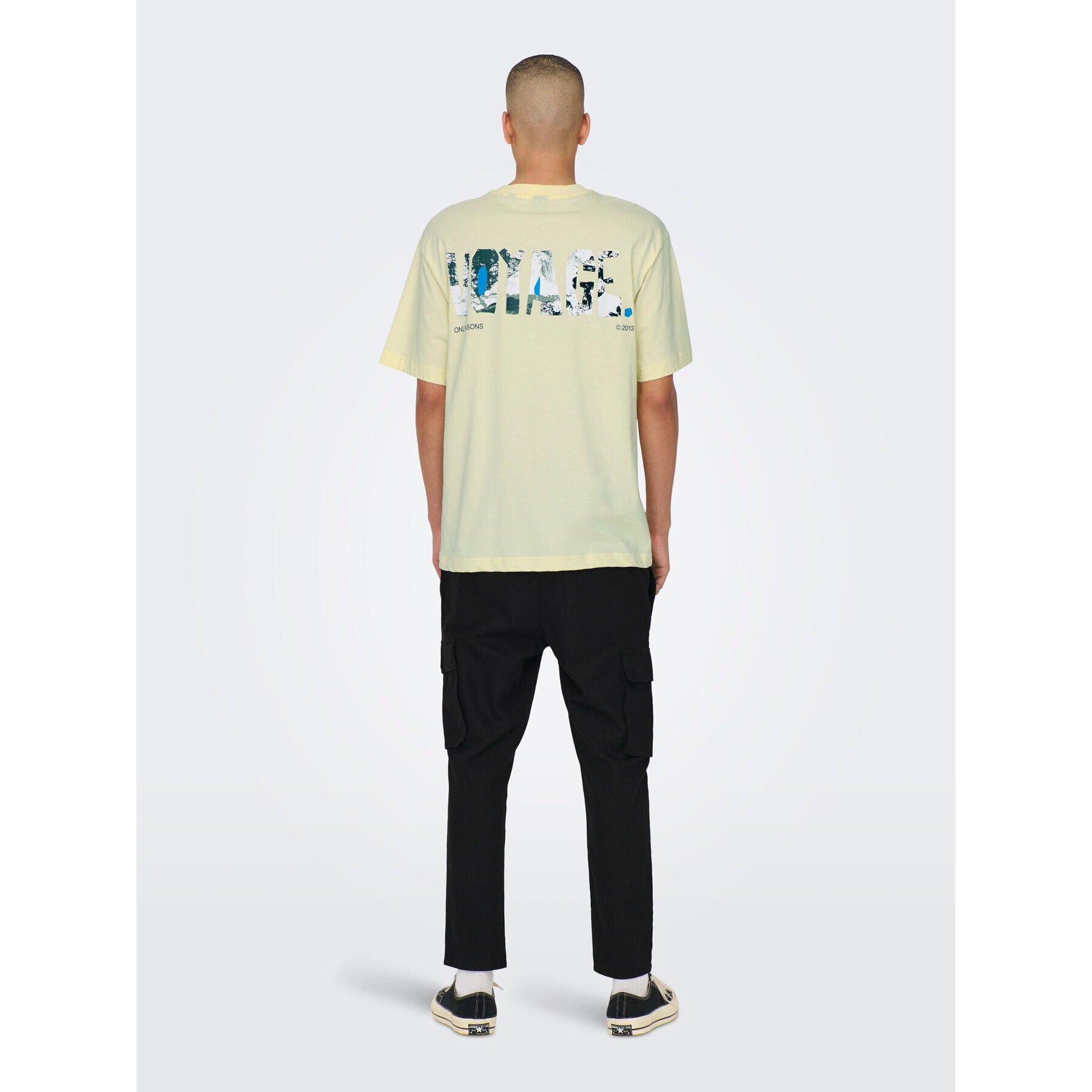 Only & Sons Тишърт 22025301 Жълт Relaxed Fit - Pepit.bg