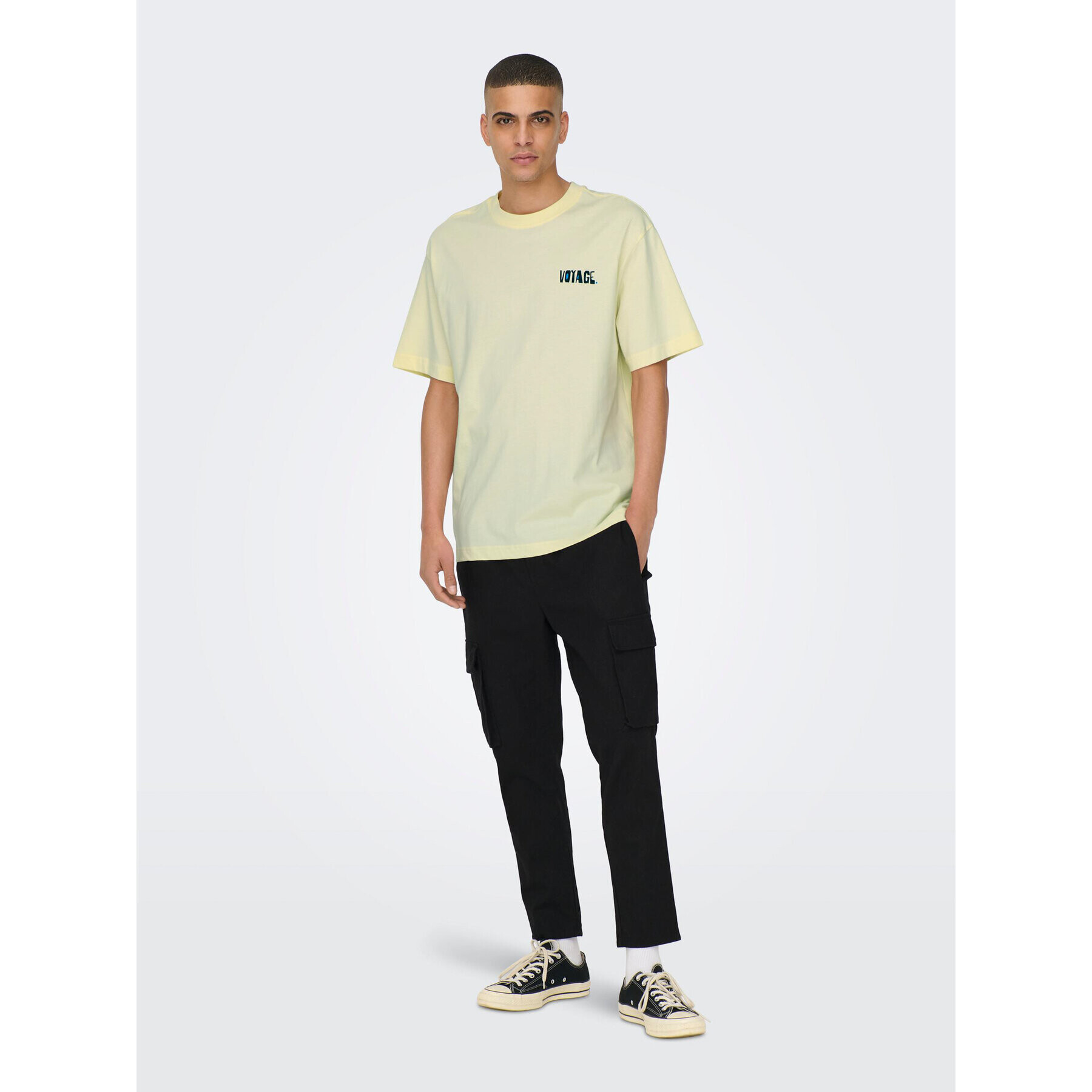 Only & Sons Тишърт 22025301 Жълт Relaxed Fit - Pepit.bg