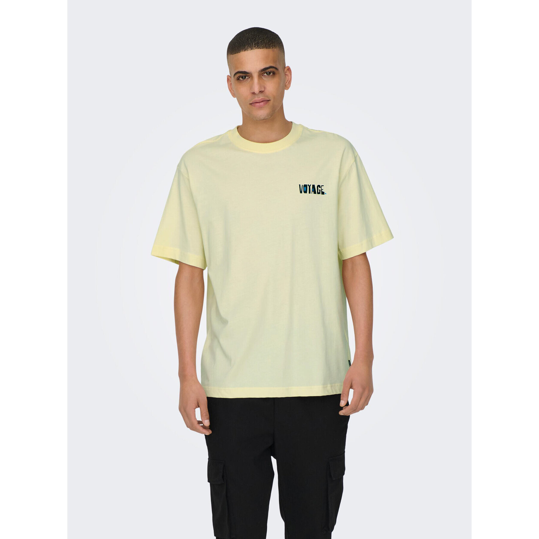 Only & Sons Тишърт 22025301 Жълт Relaxed Fit - Pepit.bg