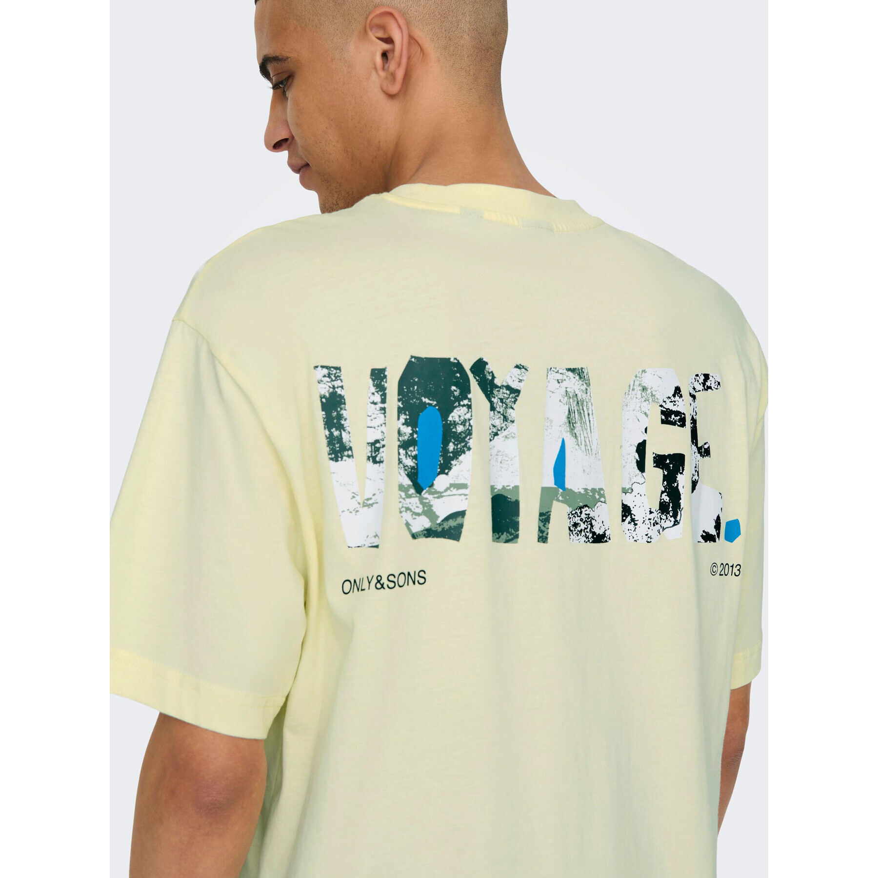 Only & Sons Тишърт 22025301 Жълт Relaxed Fit - Pepit.bg