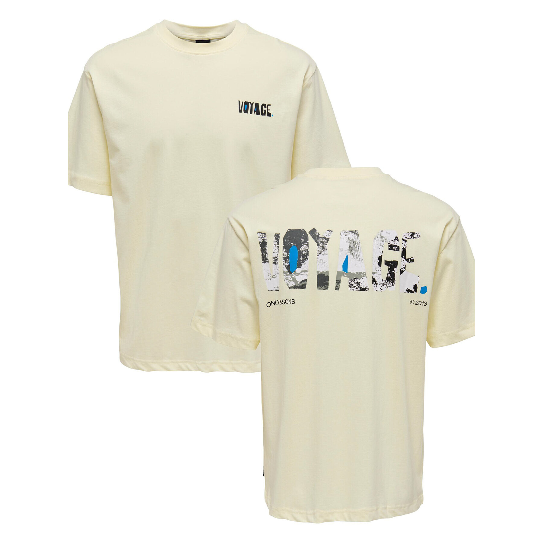 Only & Sons Тишърт 22025301 Жълт Relaxed Fit - Pepit.bg