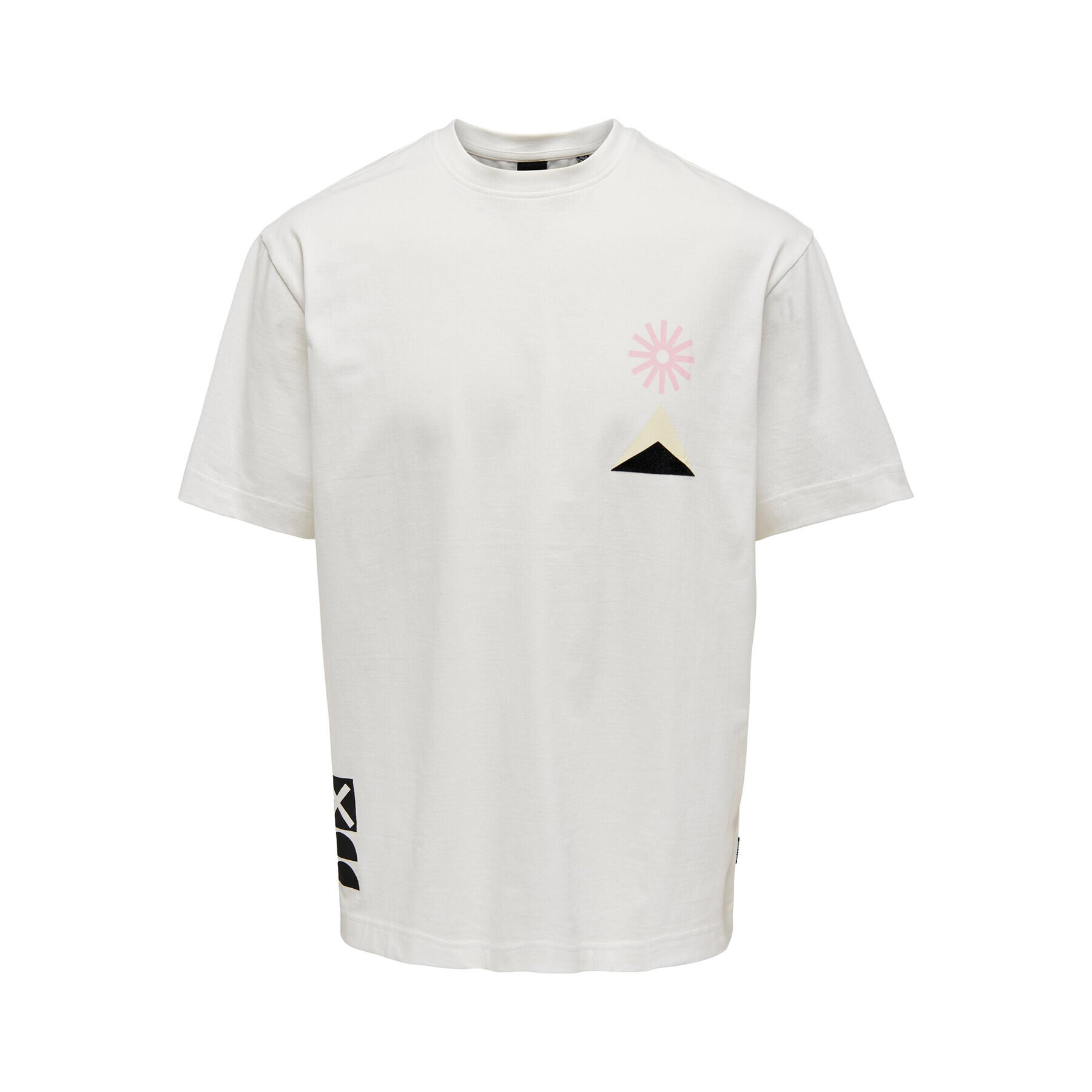 Only & Sons Тишърт 22025413 Бял Regular Fit - Pepit.bg