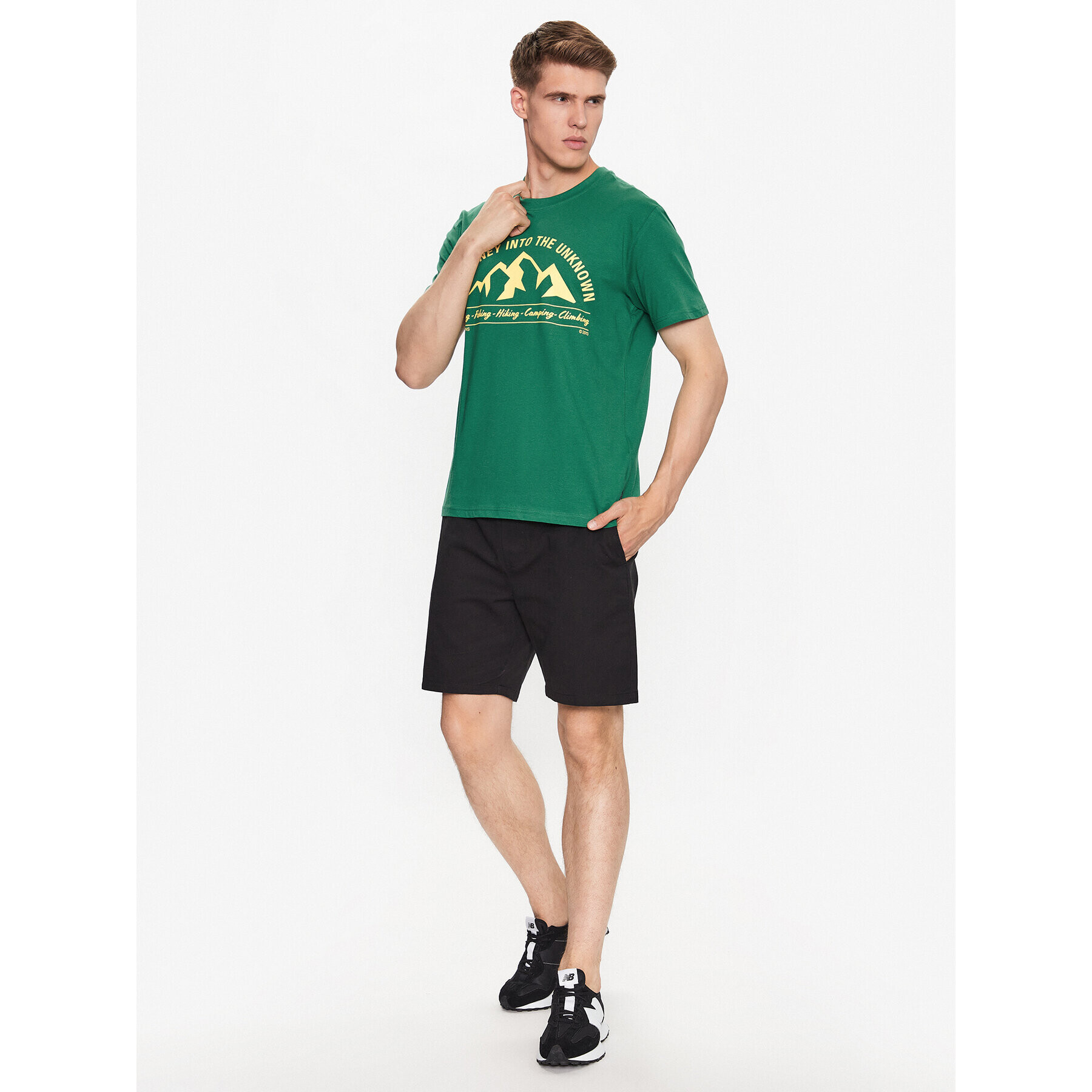 Only & Sons Тишърт 22026039 Зелен Regular Fit - Pepit.bg