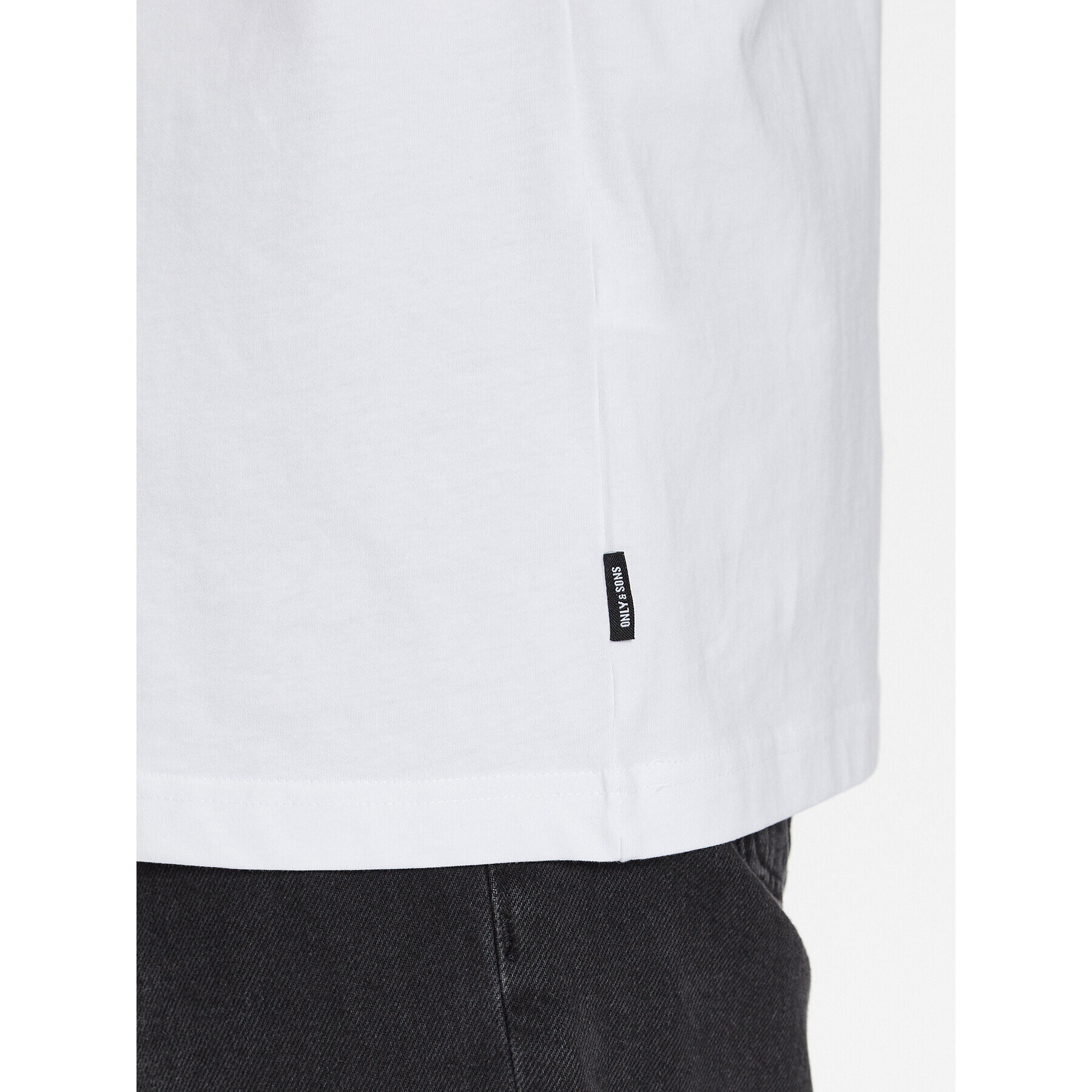 Only & Sons Тишърт 22026060 Бял Relaxed Fit - Pepit.bg