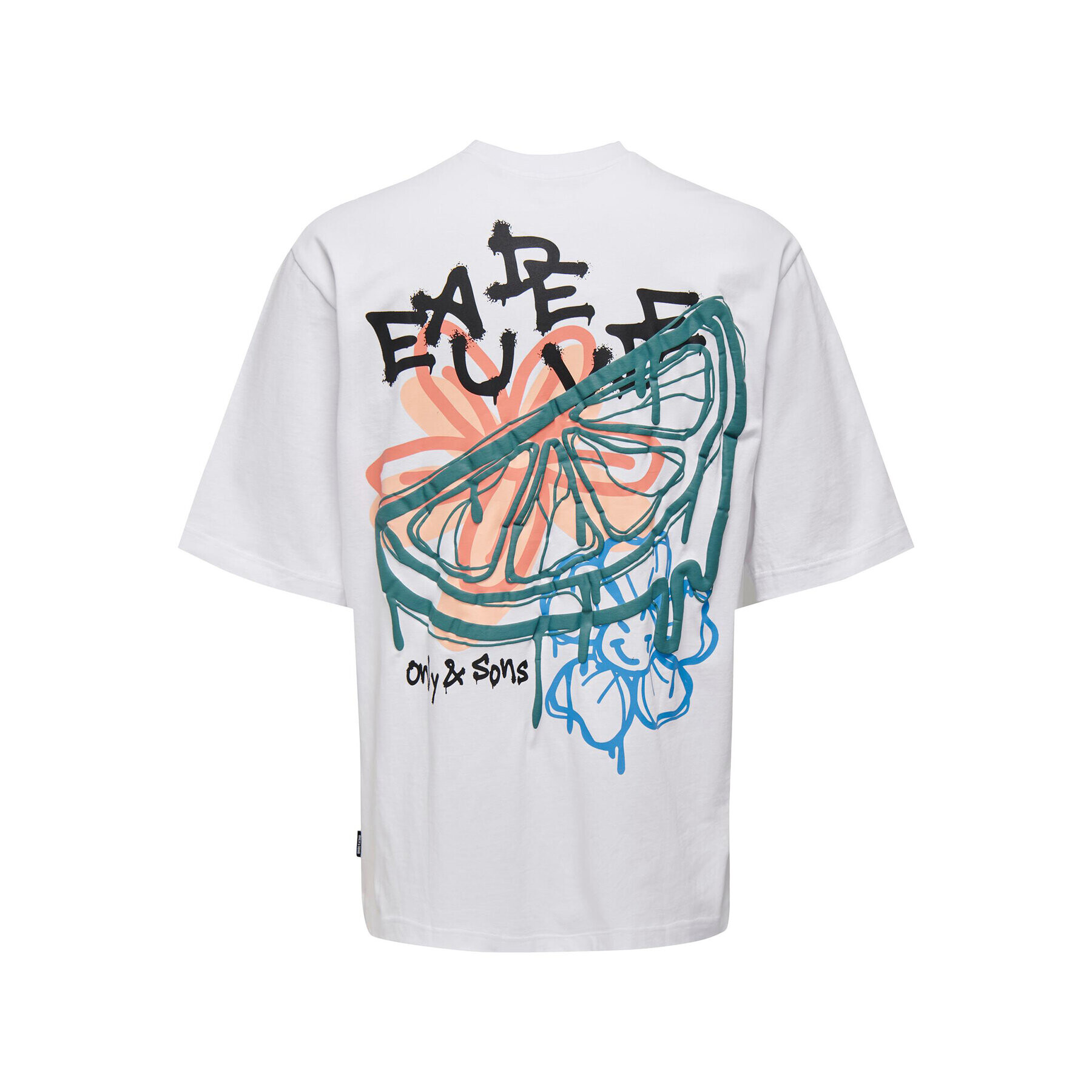 Only & Sons Тишърт 22026060 Бял Relaxed Fit - Pepit.bg