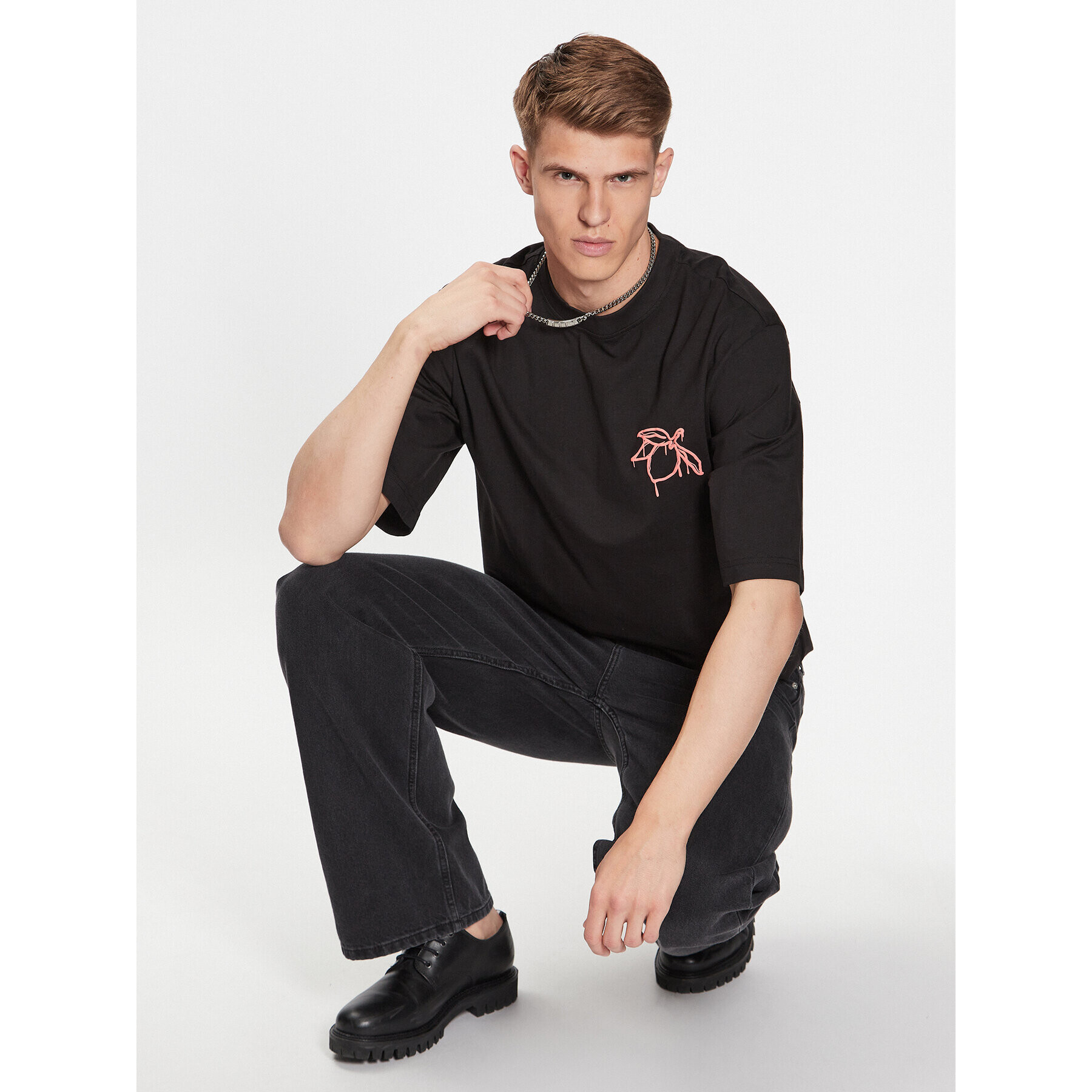 Only & Sons Тишърт 22026060 Черен Relaxed Fit - Pepit.bg