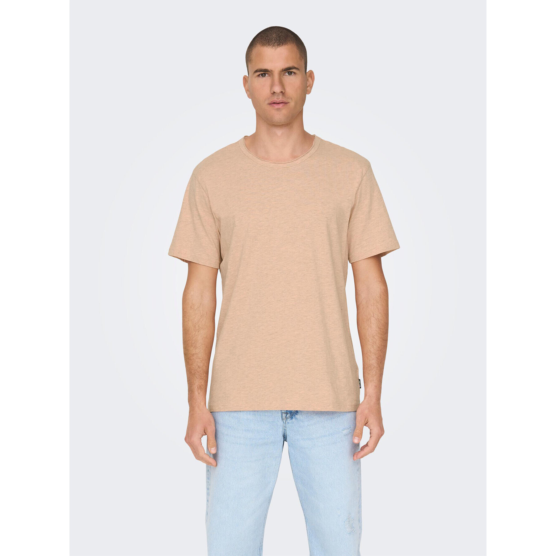 Only & Sons Тишърт 22026083 Оранжев Regular Fit - Pepit.bg