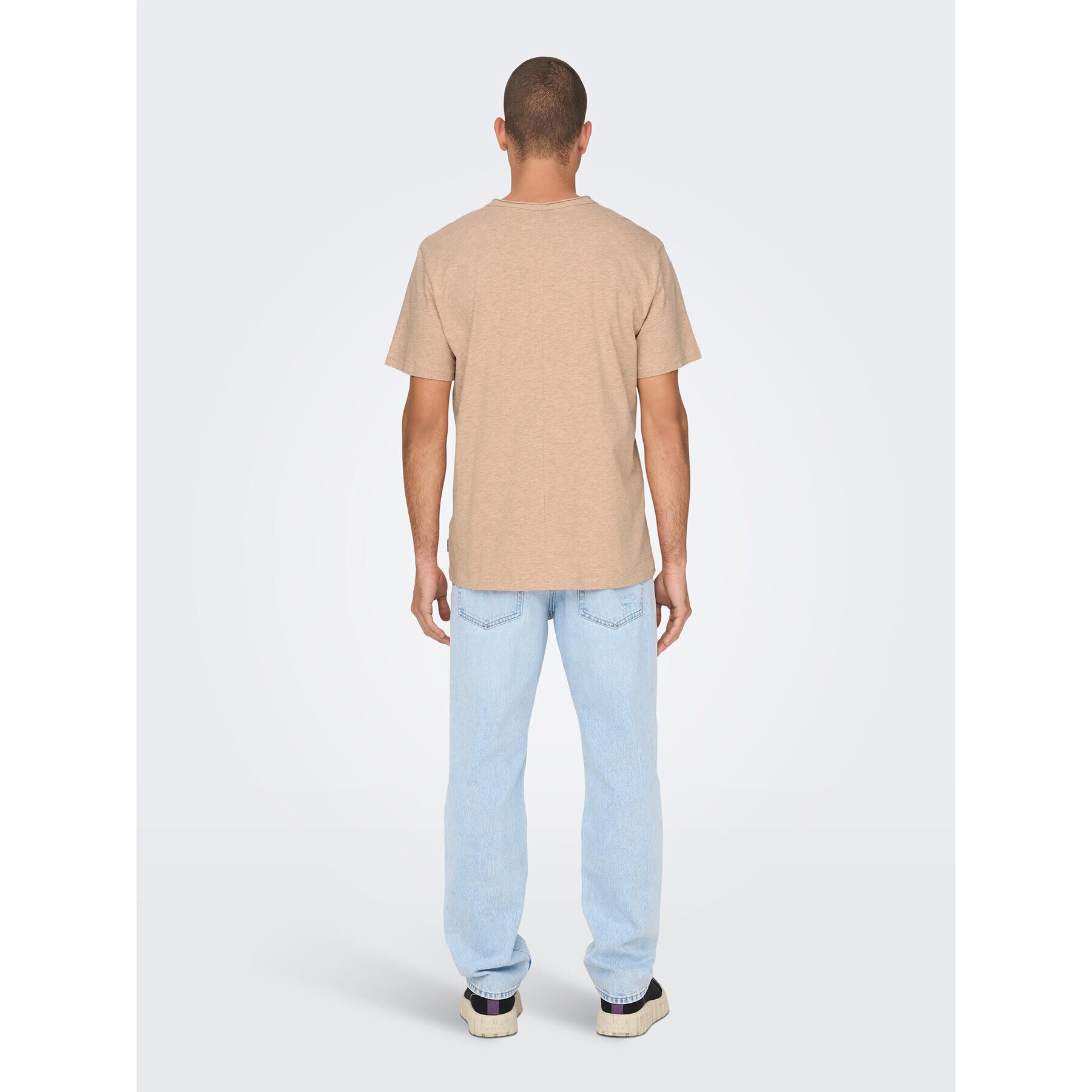 Only & Sons Тишърт 22026083 Оранжев Regular Fit - Pepit.bg