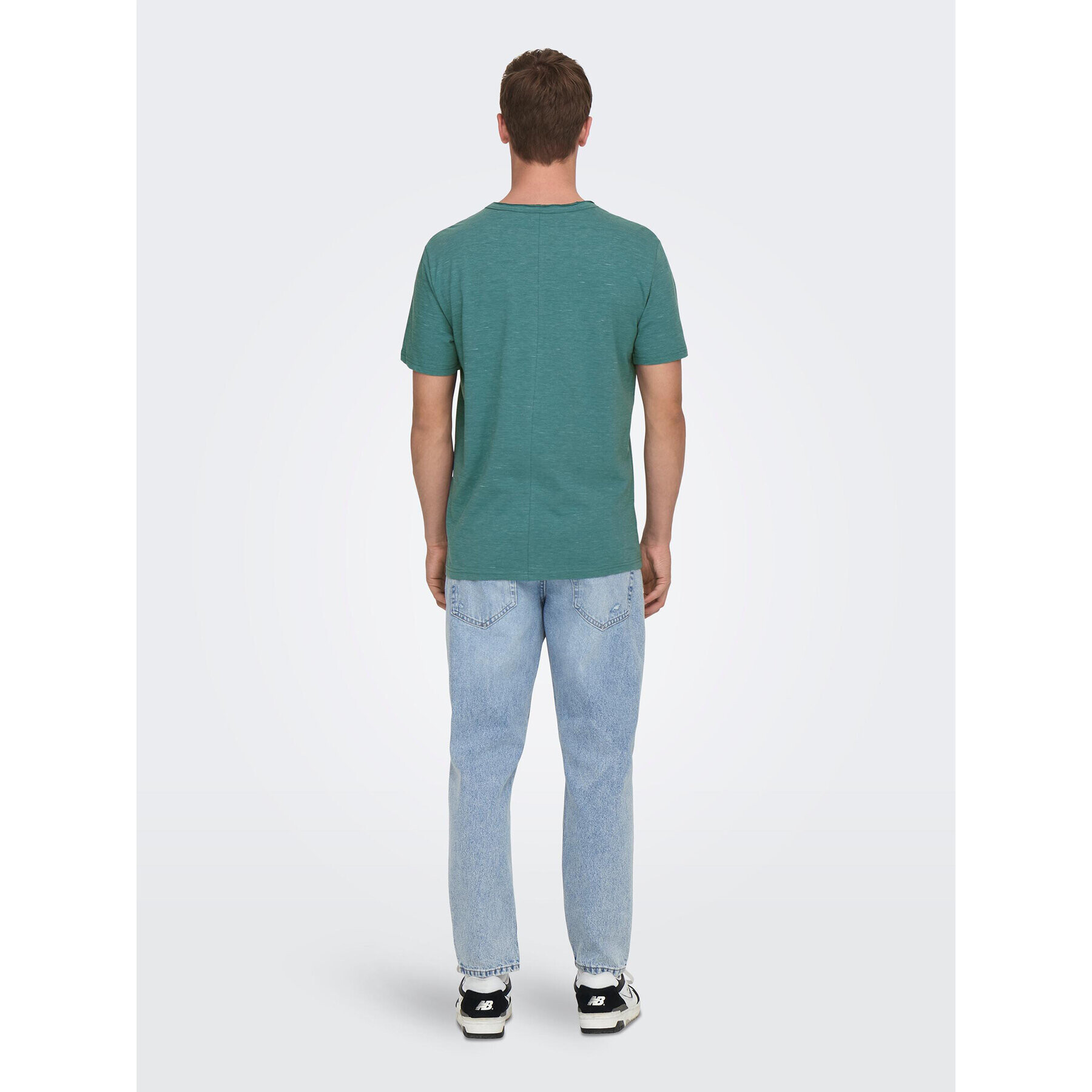 Only & Sons Тишърт 22026083 Зелен Regular Fit - Pepit.bg