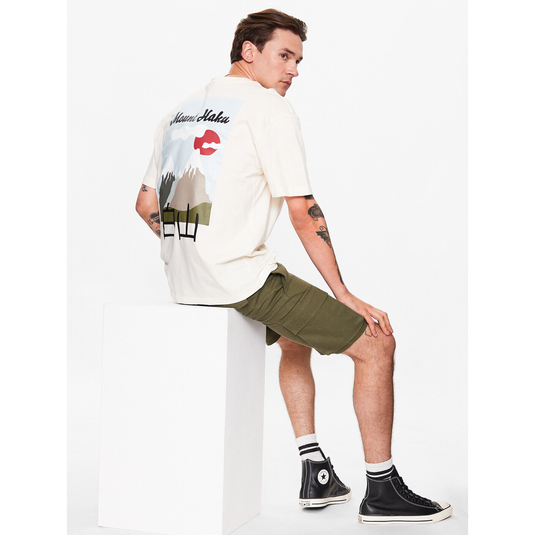 Only & Sons Тишърт 22026087 Бял Relaxed Fit - Pepit.bg