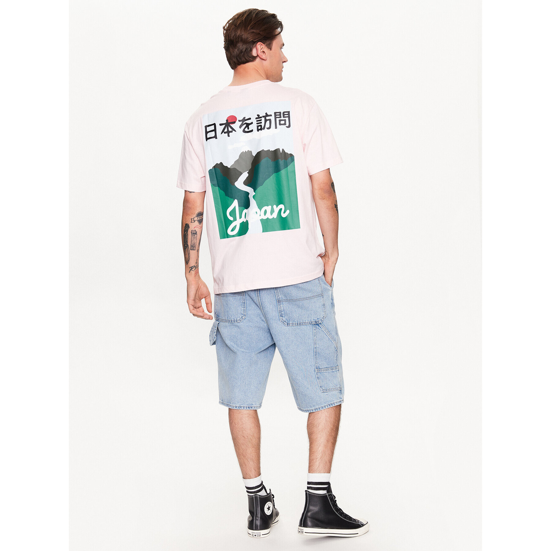 Only & Sons Тишърт 22026087 Розов Relaxed Fit - Pepit.bg