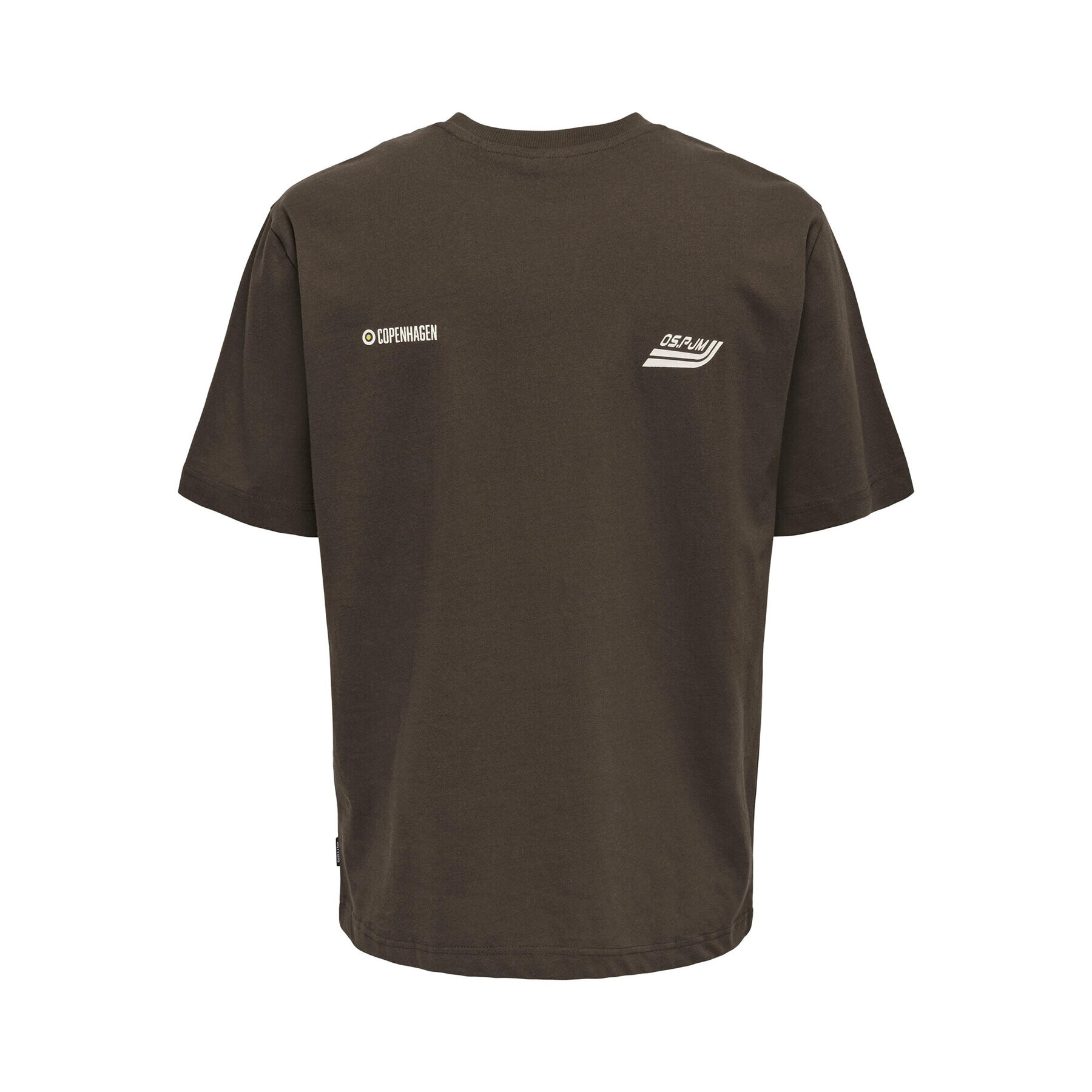 Only & Sons Тишърт 22026375 Кафяв Relaxed Fit - Pepit.bg