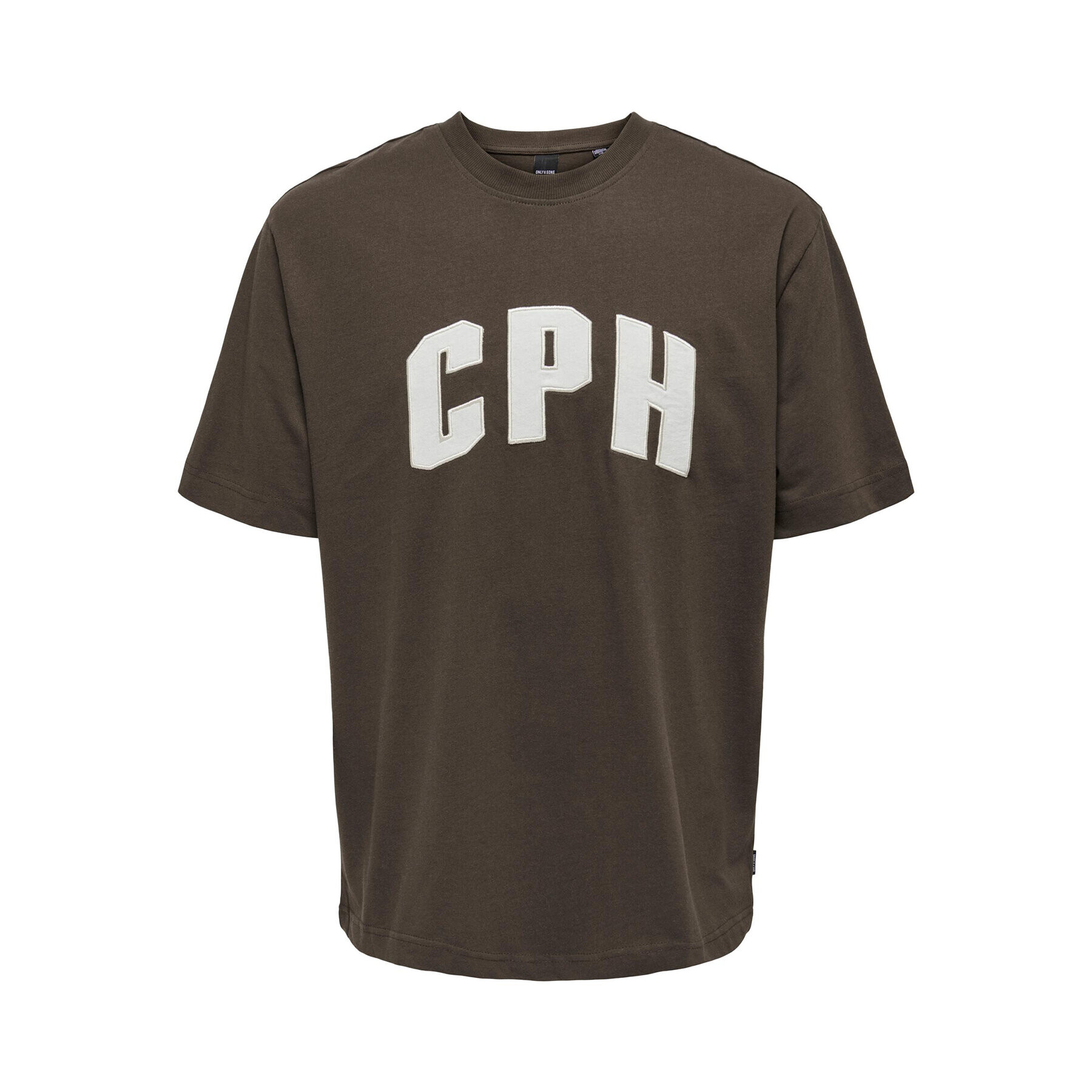 Only & Sons Тишърт 22026375 Кафяв Relaxed Fit - Pepit.bg
