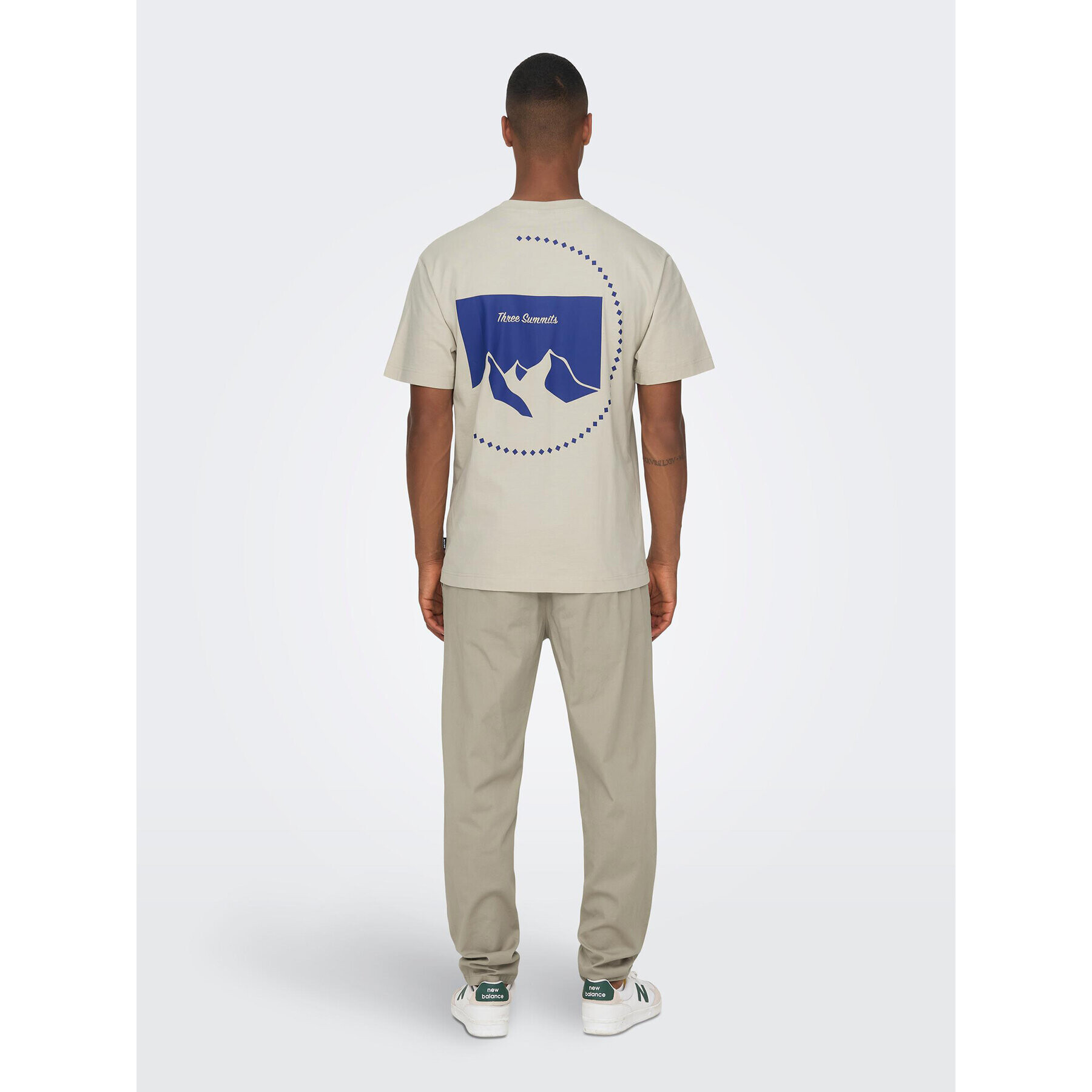 Only & Sons Тишърт 22026424 Бежов Relaxed Fit - Pepit.bg