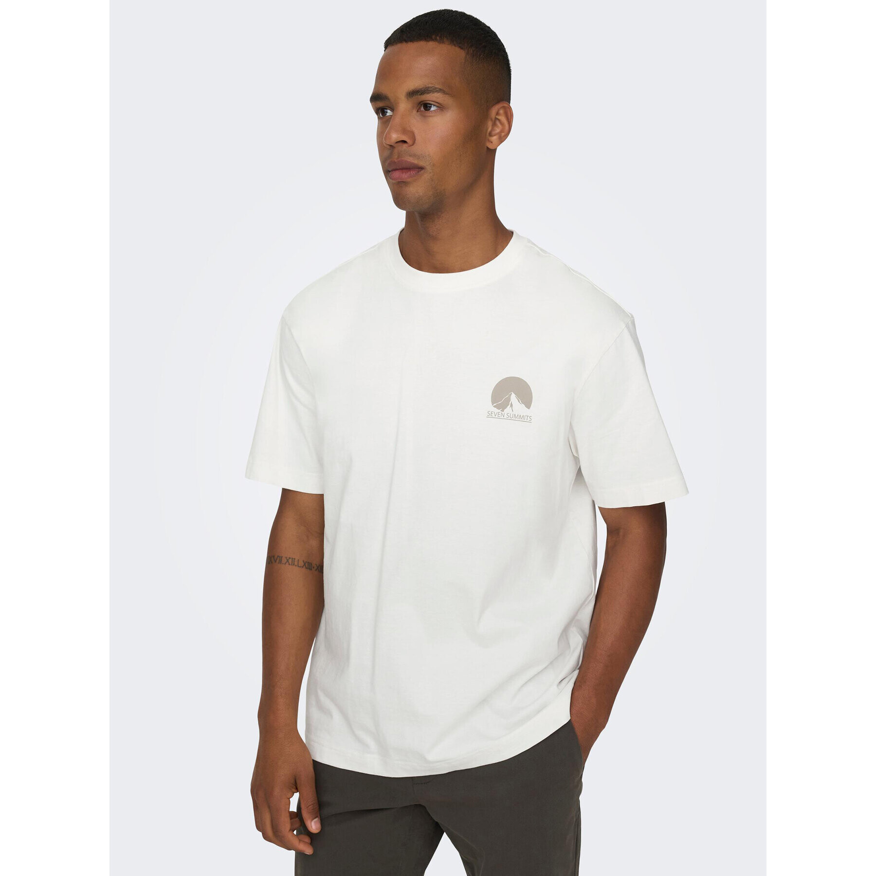 Only & Sons Тишърт 22026424 Бял Relaxed Fit - Pepit.bg