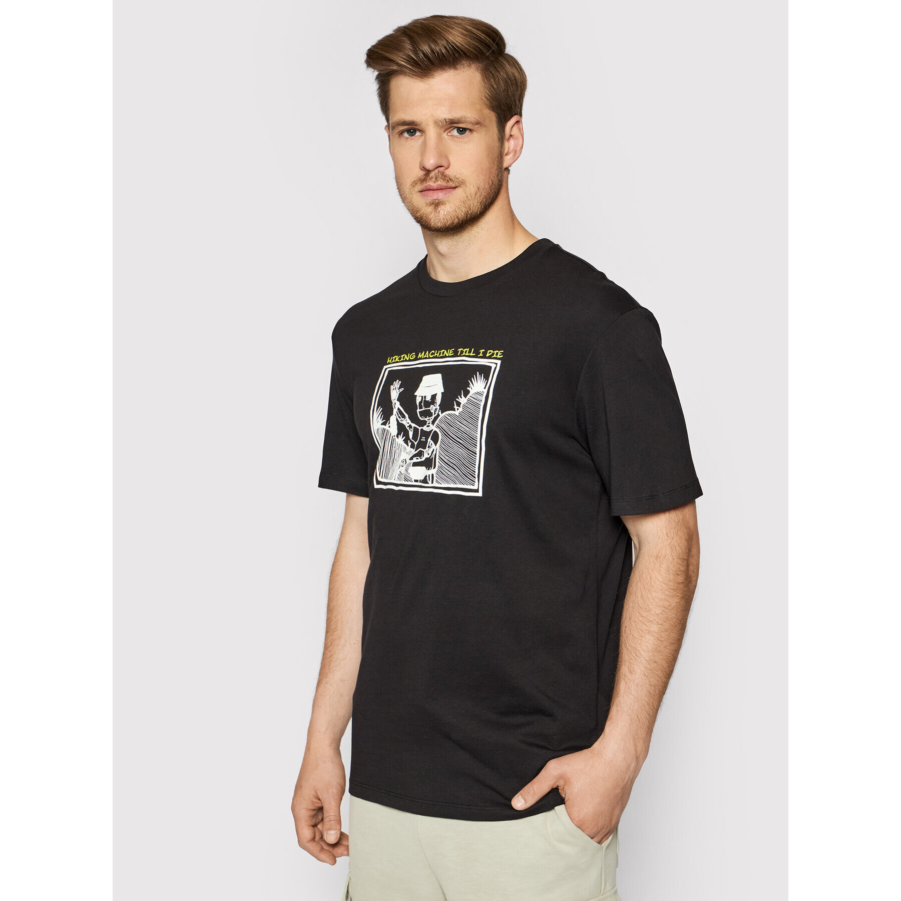 Only & Sons Тишърт Aca 22019295 Черен Regular Fit - Pepit.bg