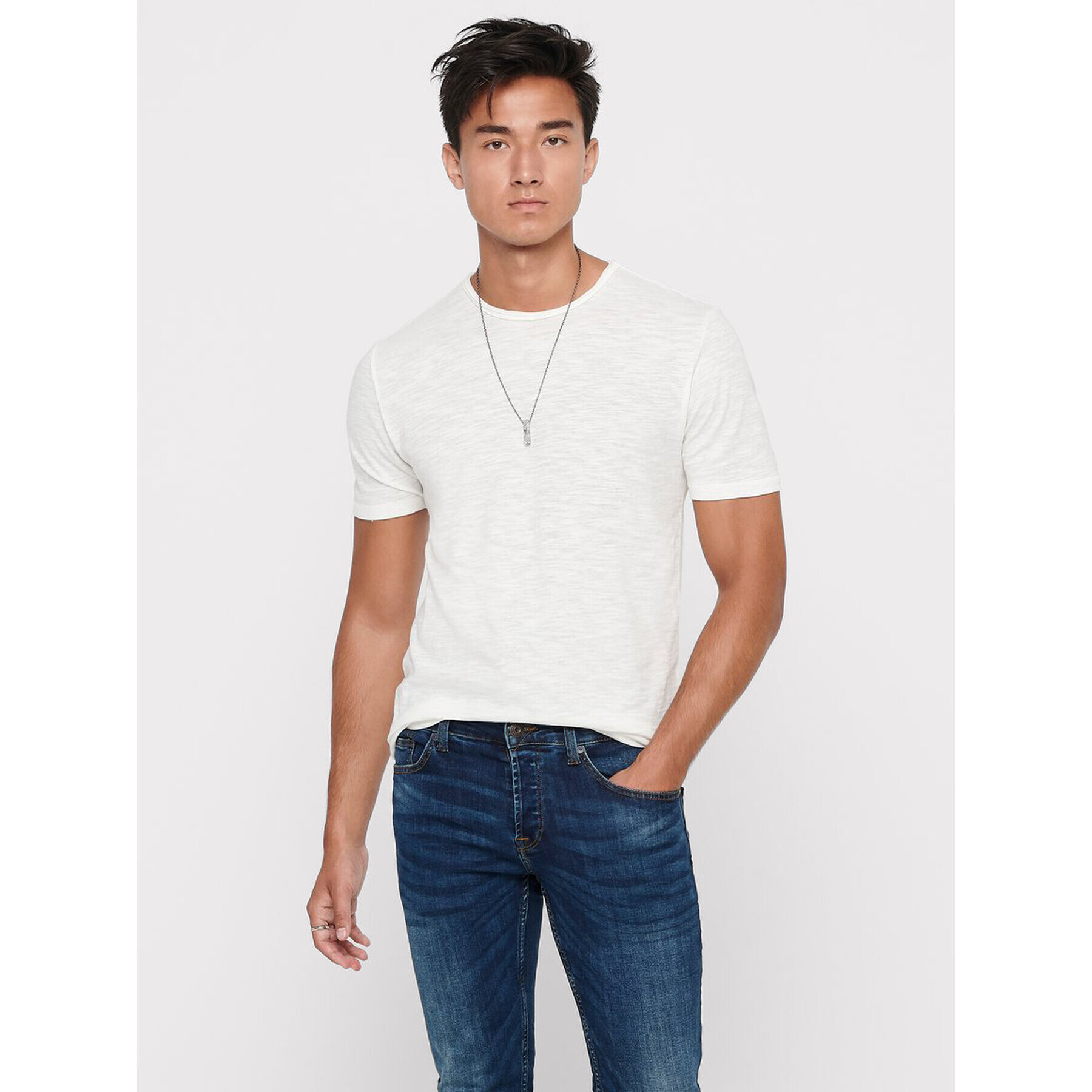Only & Sons Тишърт Albert 22005108 Бежов Regular Fit - Pepit.bg