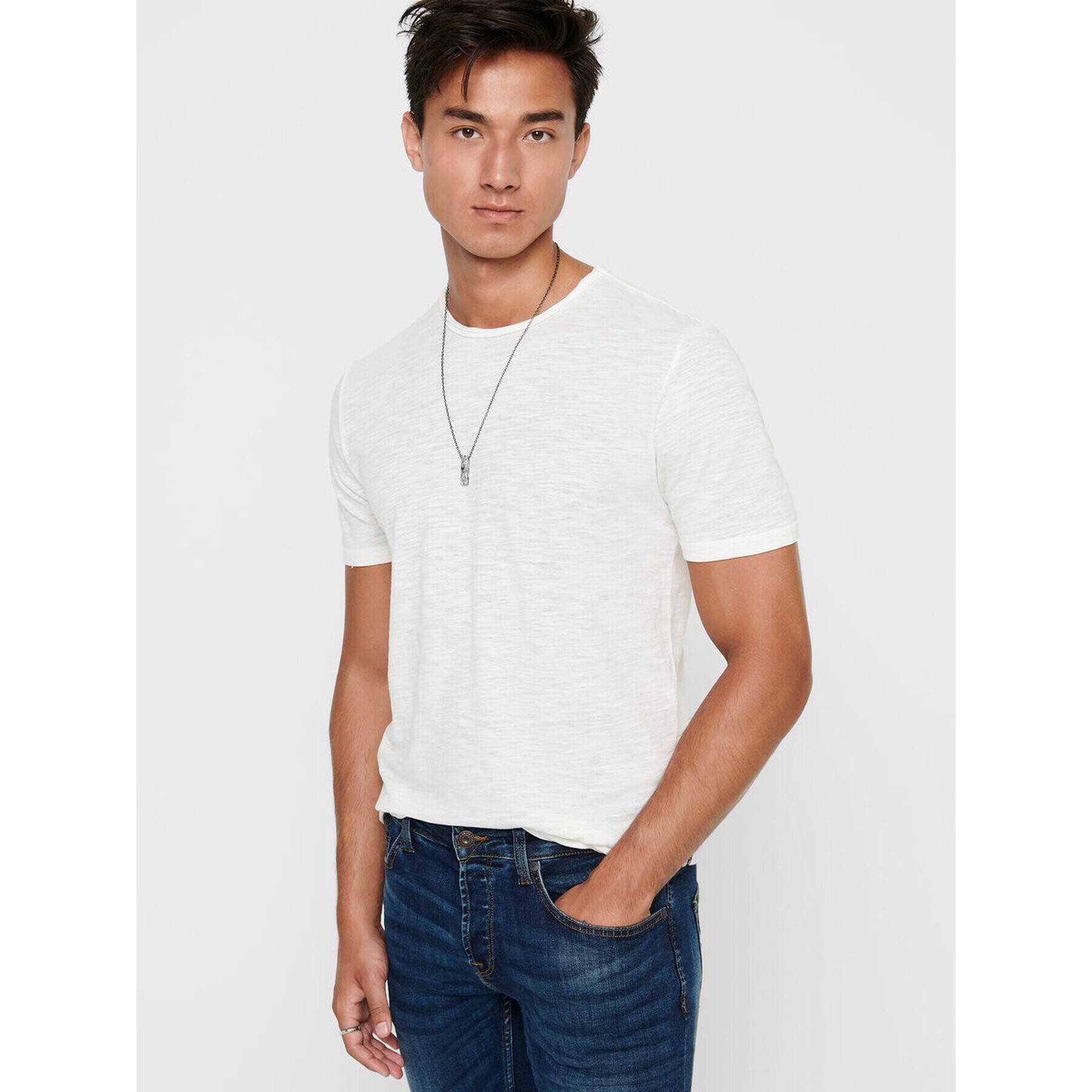 Only & Sons Тишърт Albert 22005108 Бежов Regular Fit - Pepit.bg