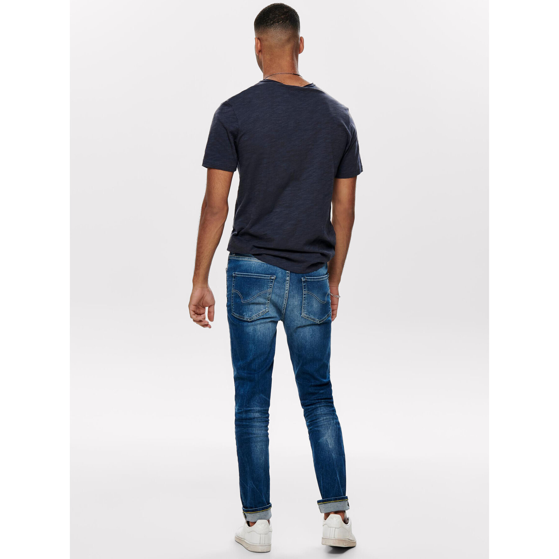Only & Sons Тишърт Albert 22005108 Тъмносин Regular Fit - Pepit.bg