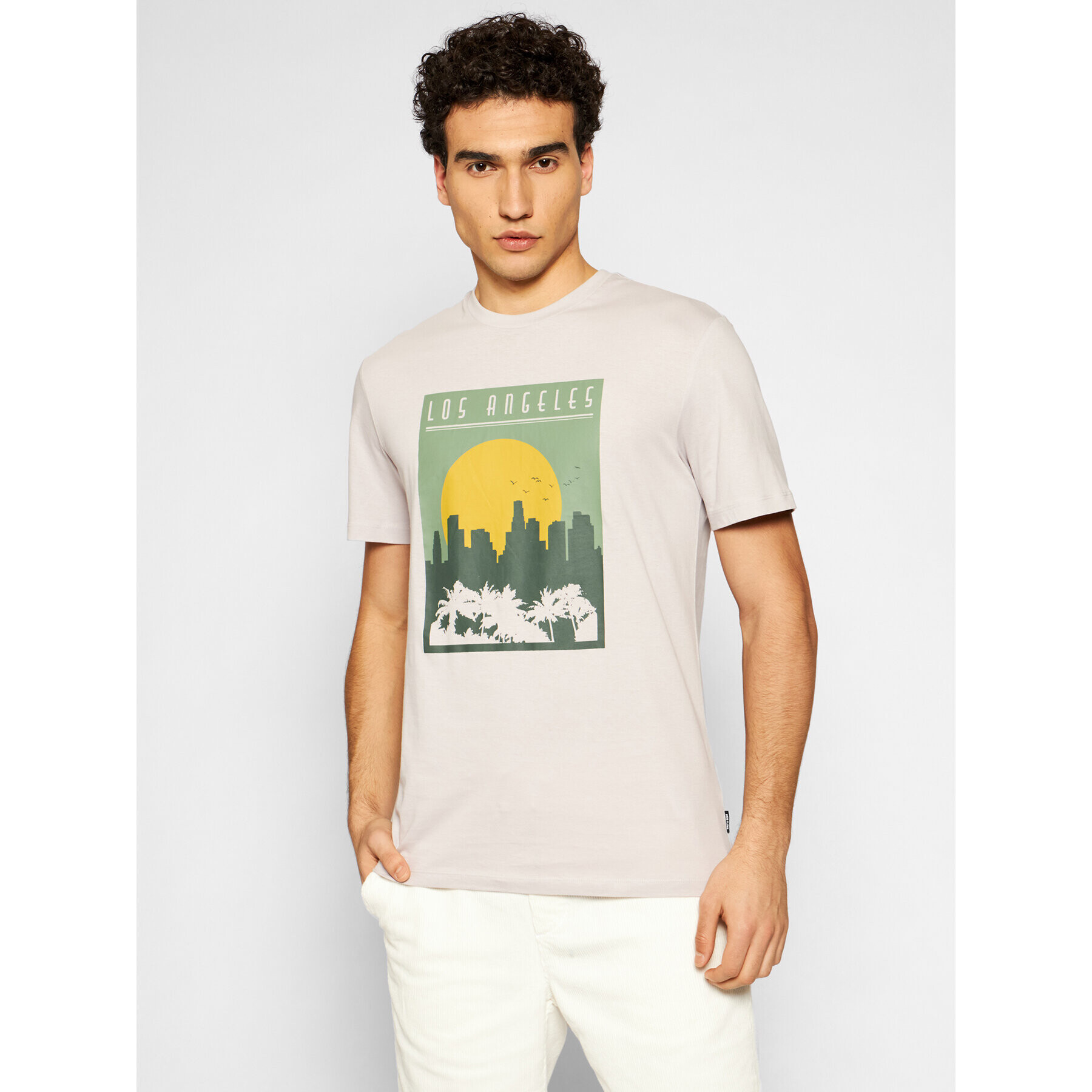 Only & Sons Тишърт Anthony Life 22019297 Сив Regular Fit - Pepit.bg