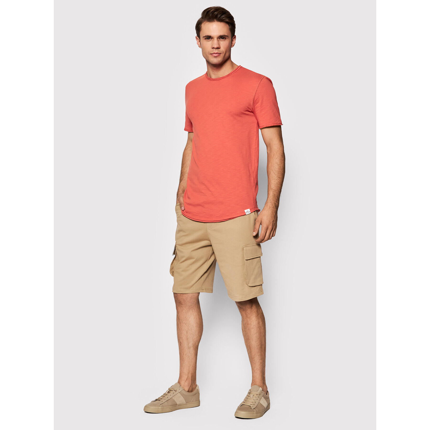 Only & Sons Тишърт Benne 22017822 Оранжев Regular Fit - Pepit.bg