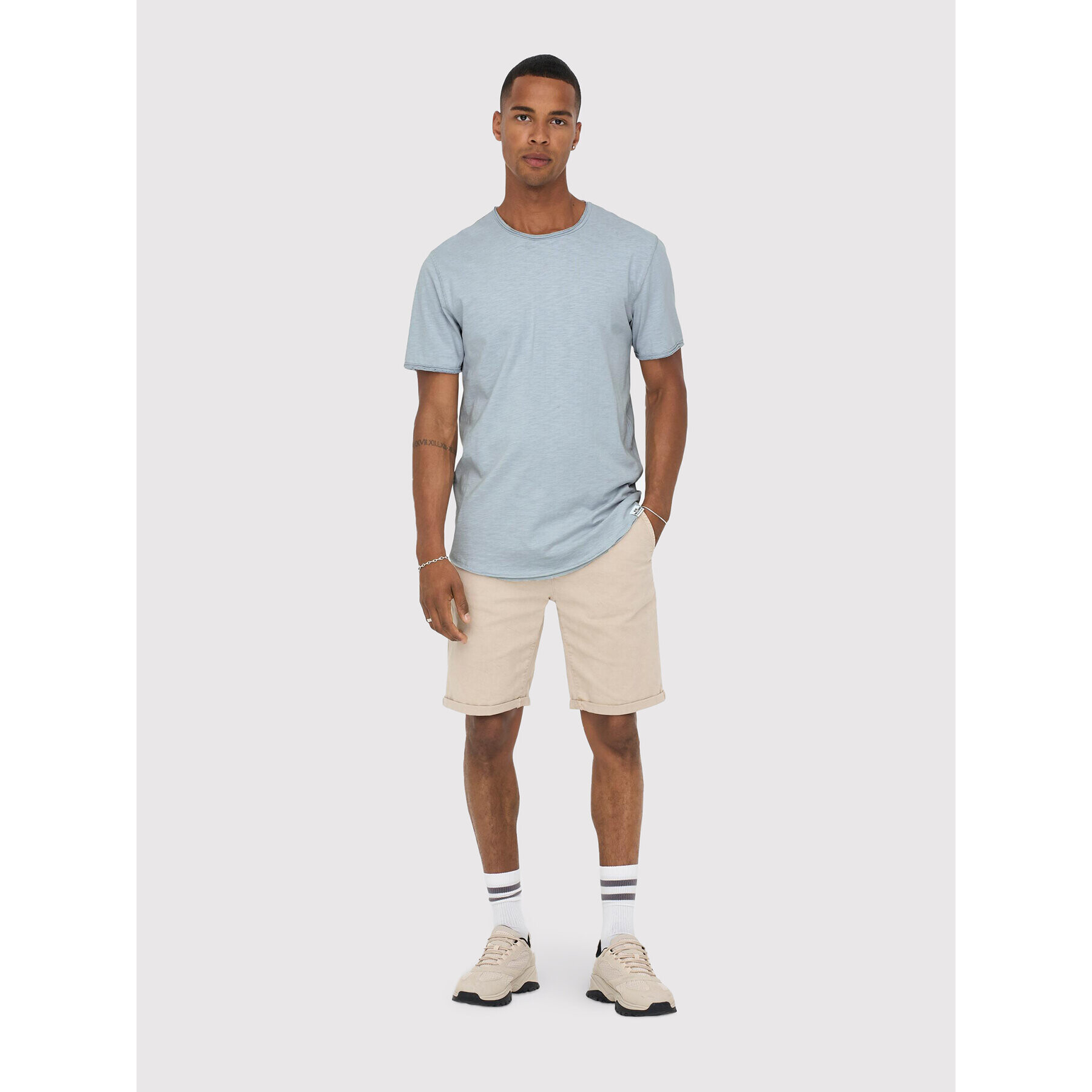 Only & Sons Тишърт Benne 22017822 Син Regular Fit - Pepit.bg