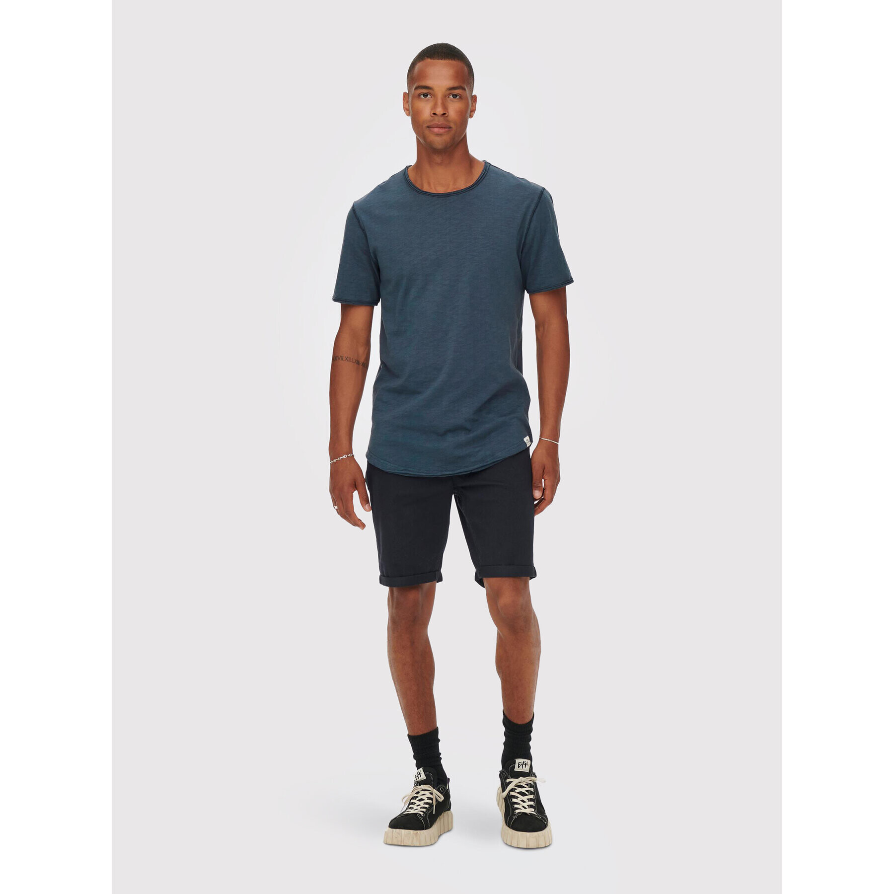 Only & Sons Тишърт Benne 22017822 Тъмносин Regular Fit - Pepit.bg