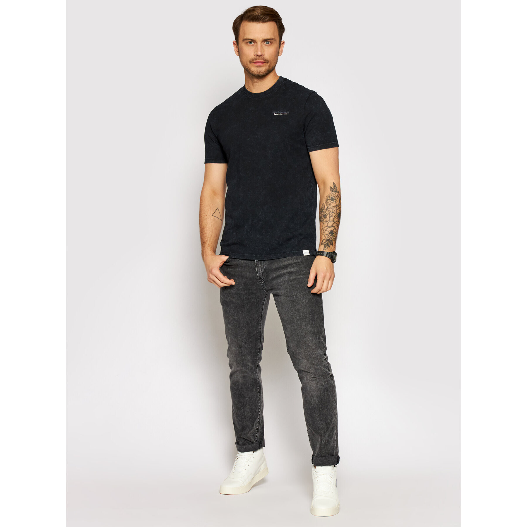 Only & Sons Тишърт Dilan 22018634 Черен Slim Fit - Pepit.bg