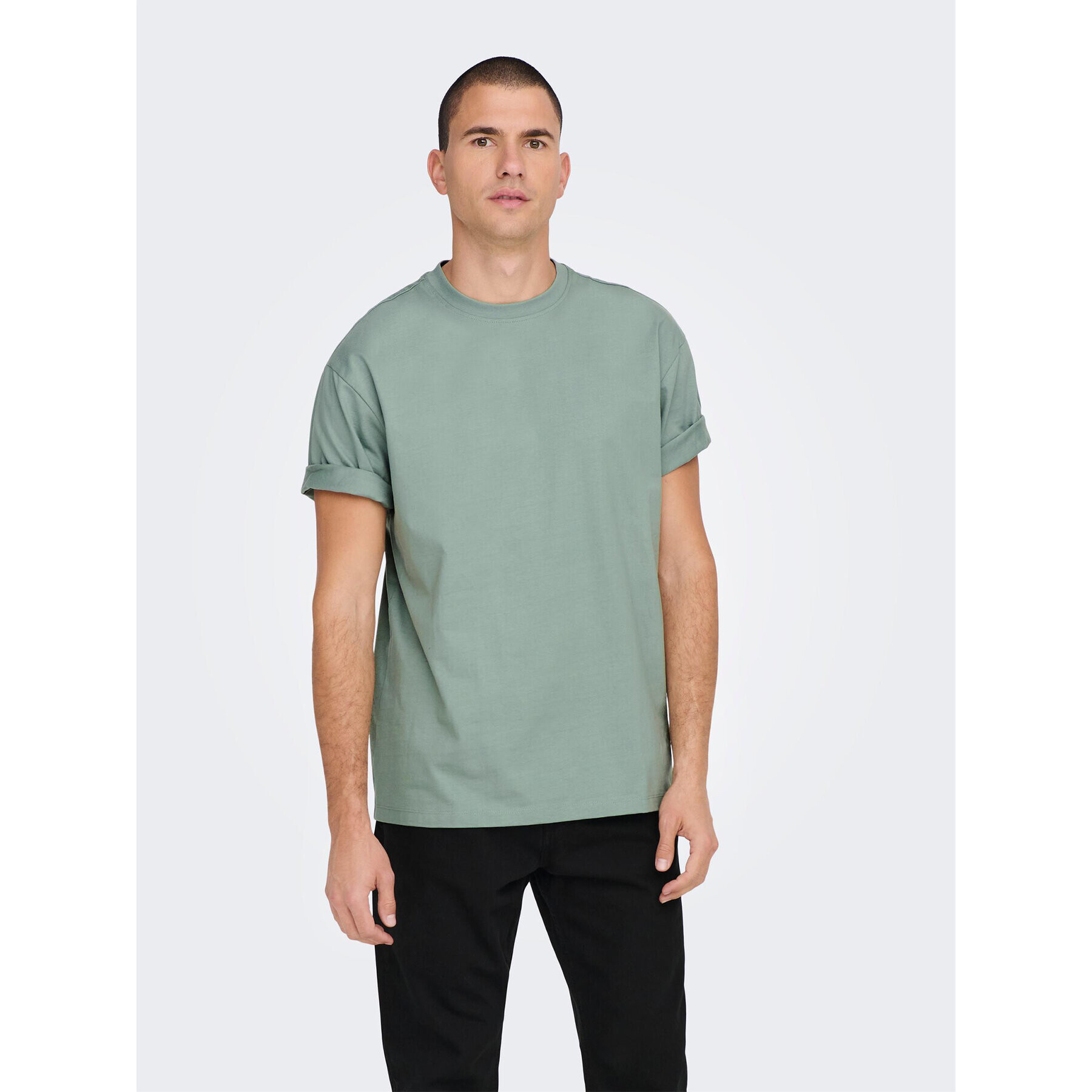 Only & Sons Тишърт Fred 22022532 Зелен Relaxed Fit - Pepit.bg
