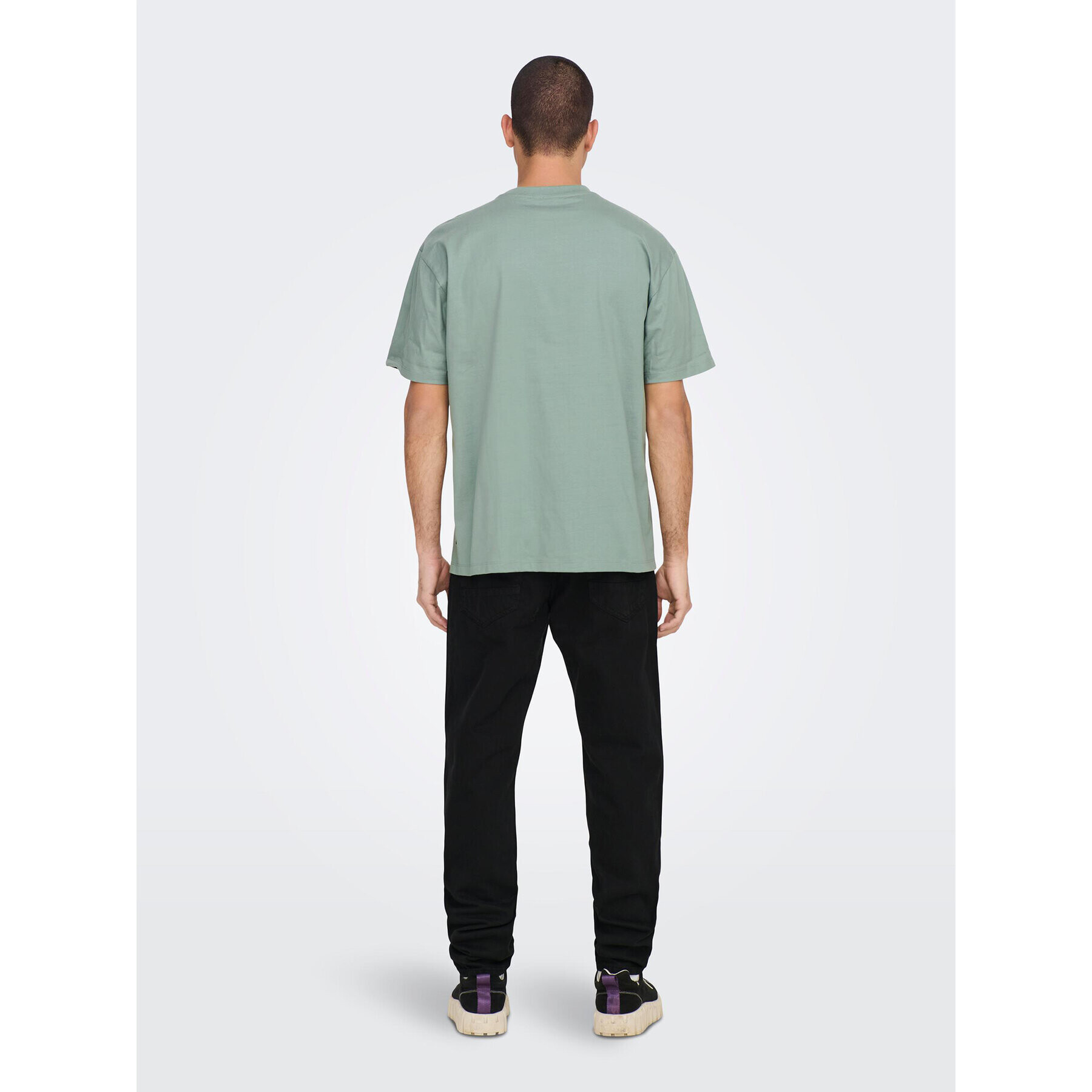 Only & Sons Тишърт Fred 22022532 Зелен Relaxed Fit - Pepit.bg