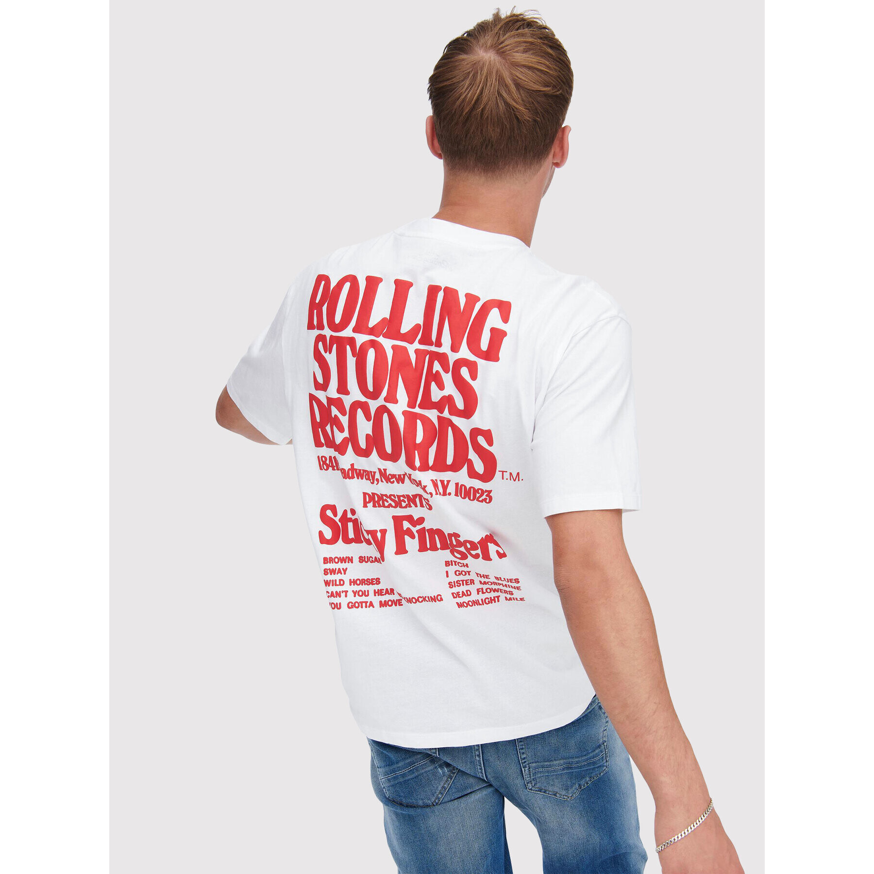 Only & Sons Тишърт Fred 22023078 Бял Relaxed Fit - Pepit.bg