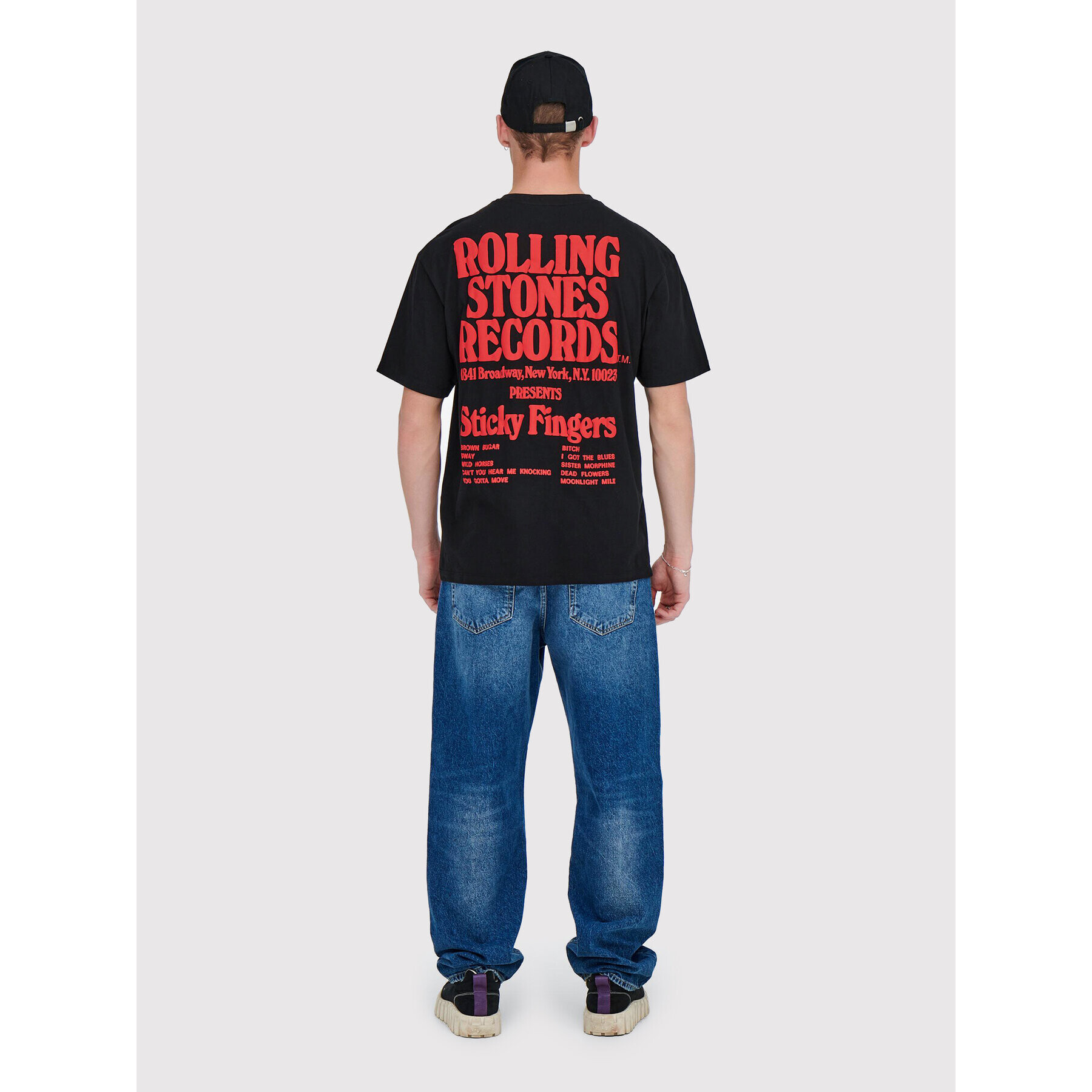 Only & Sons Тишърт Fred 22023078 Черен Relaxed Fit - Pepit.bg