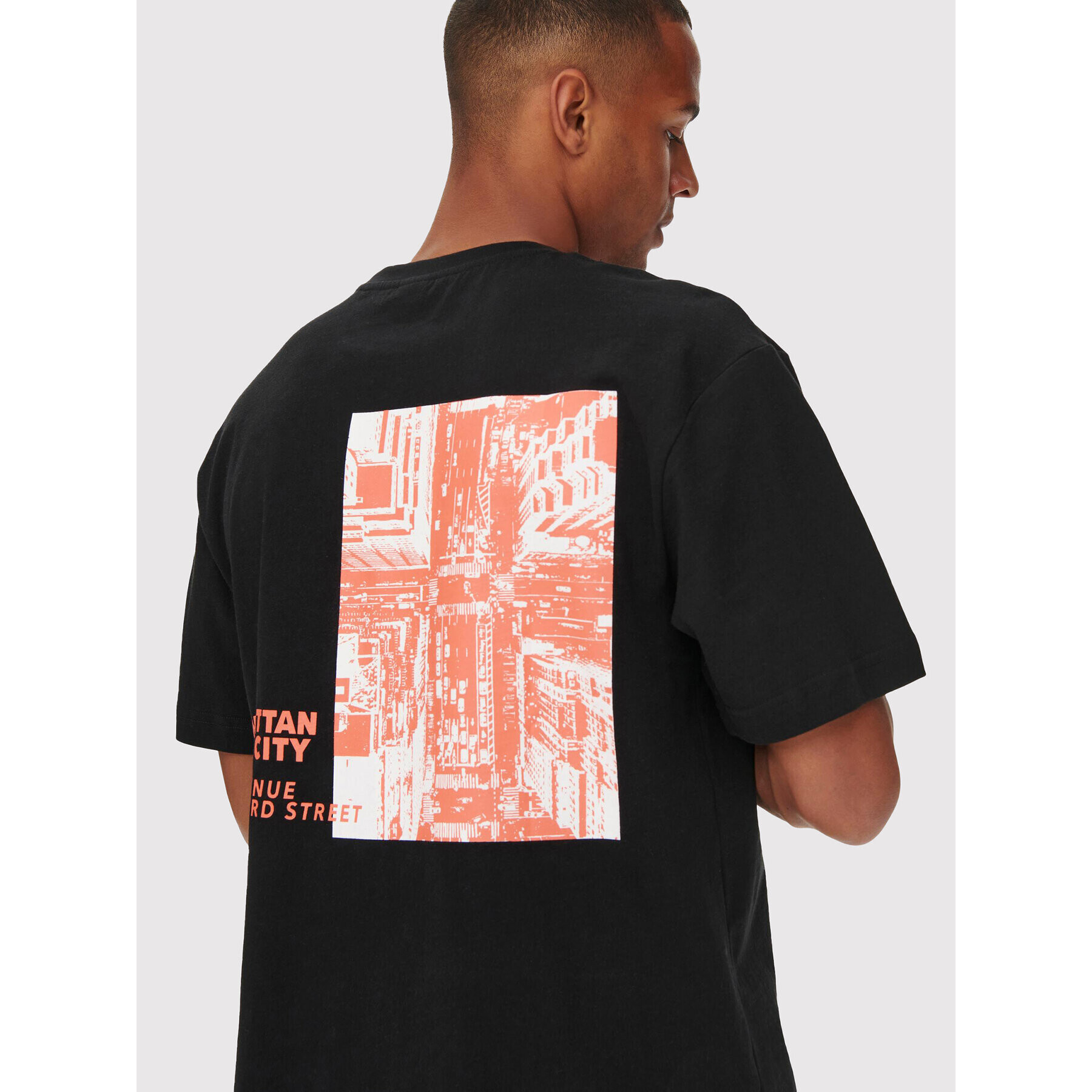 Only & Sons Тишърт Fred 22023090 Черен Relaxed Fit - Pepit.bg