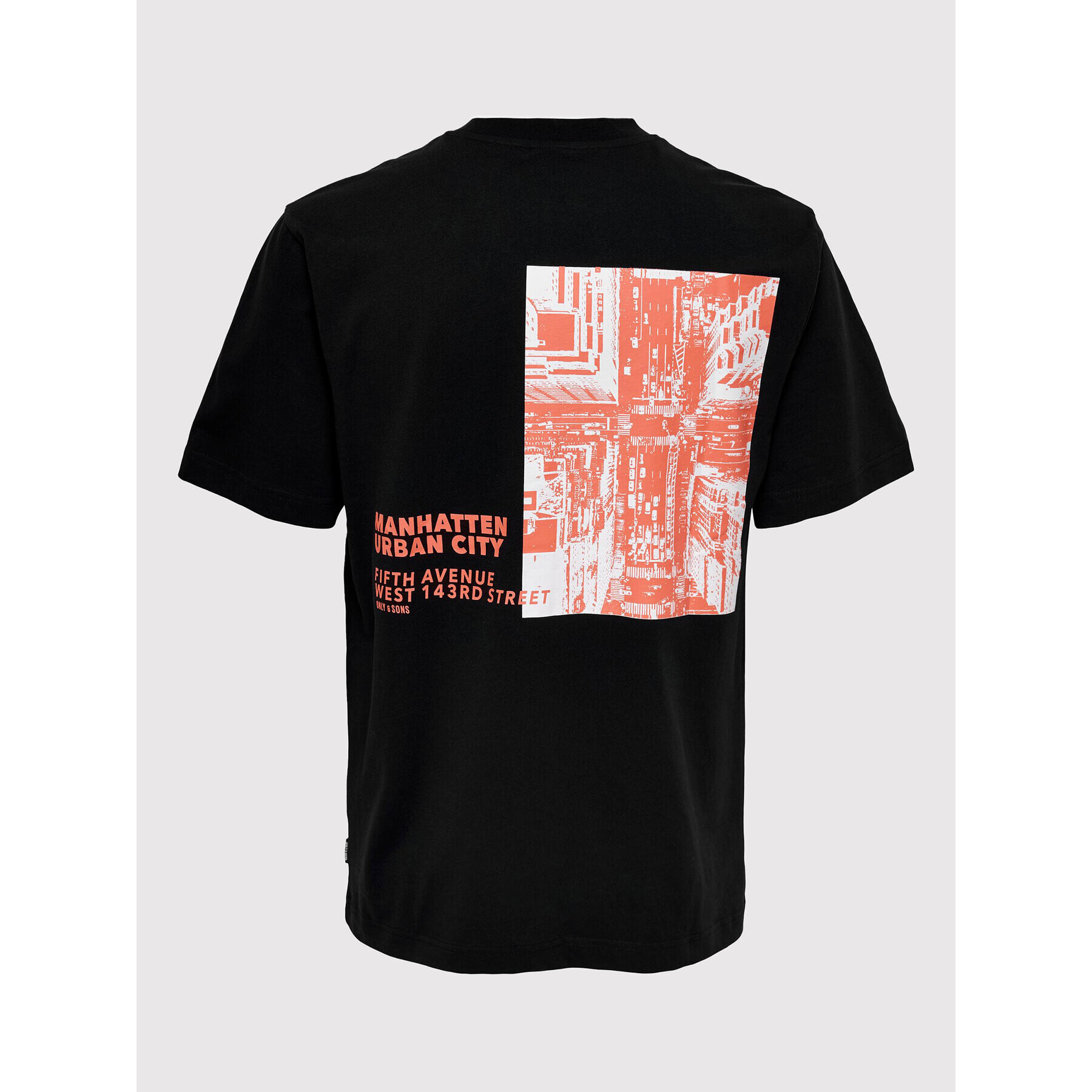 Only & Sons Тишърт Fred 22023090 Черен Relaxed Fit - Pepit.bg
