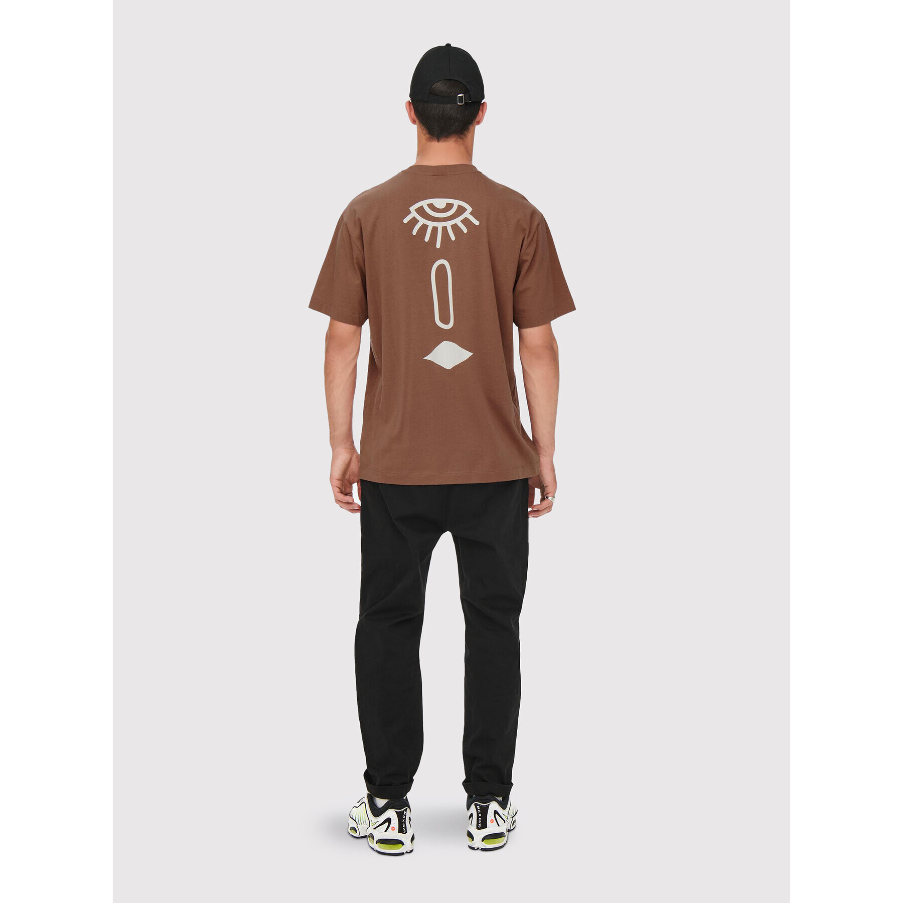 Only & Sons Тишърт Fred 22023127 Кафяв Regular Fit - Pepit.bg