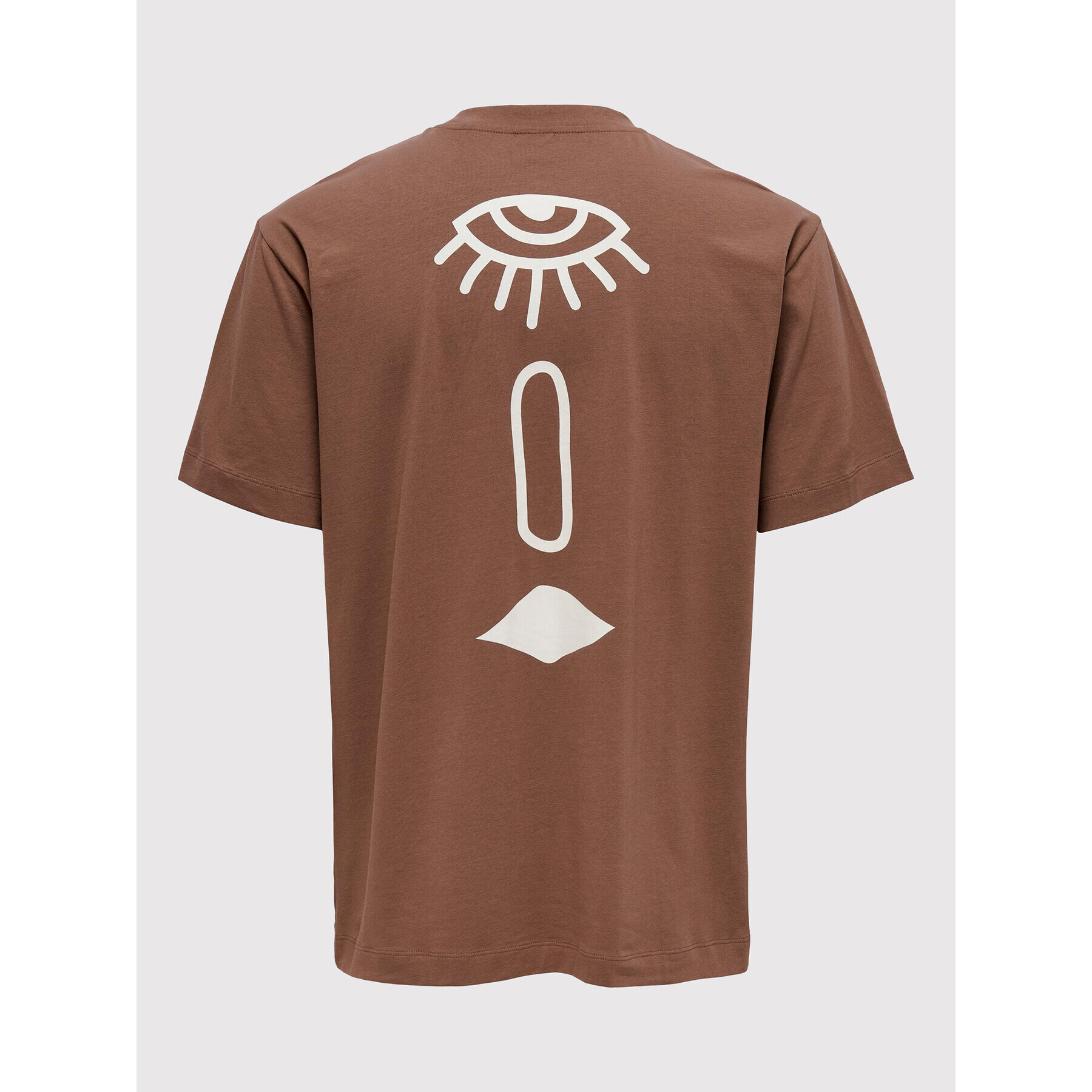 Only & Sons Тишърт Fred 22023127 Кафяв Regular Fit - Pepit.bg