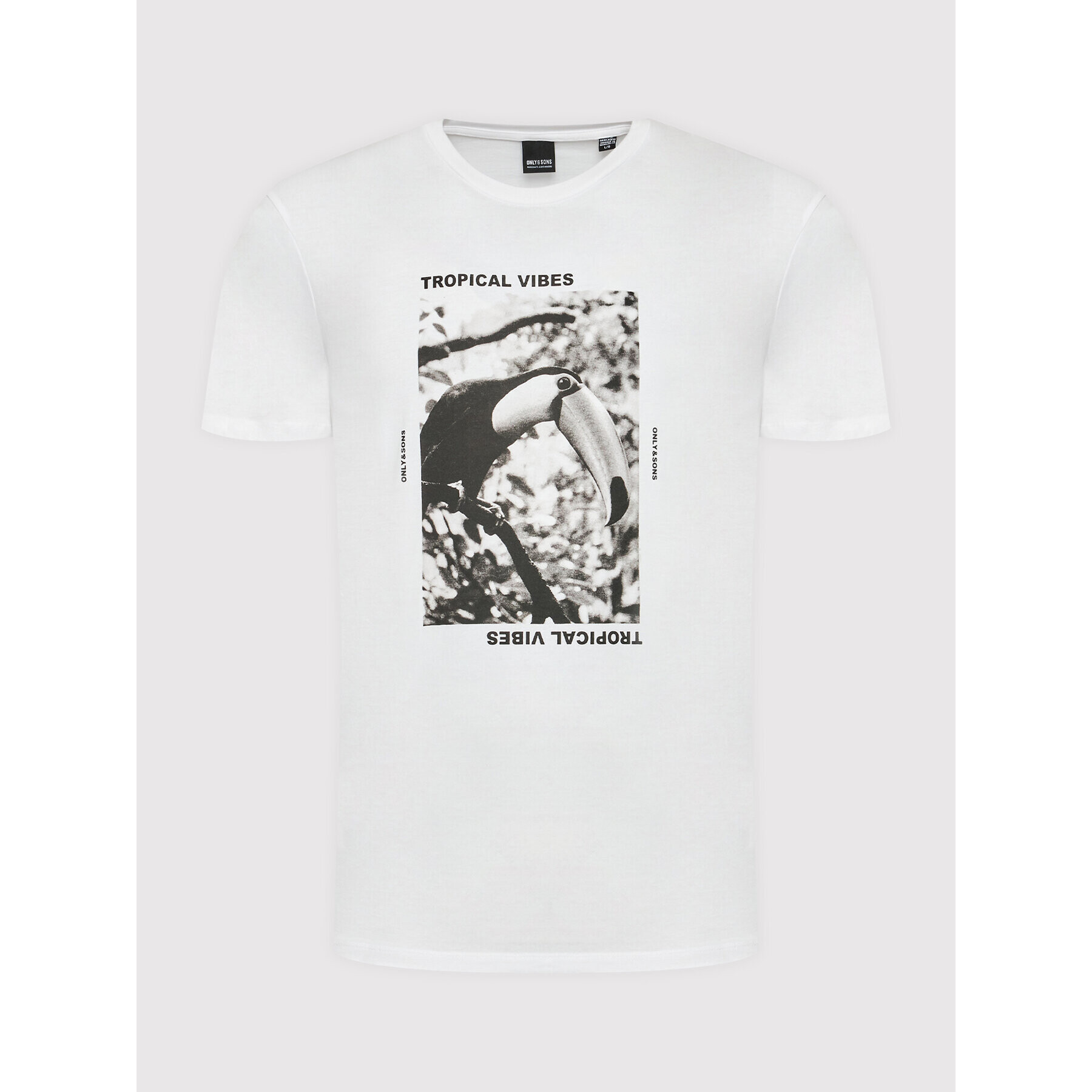 Only & Sons Тишърт Gilbert 22022671 Бял Regular Fit - Pepit.bg