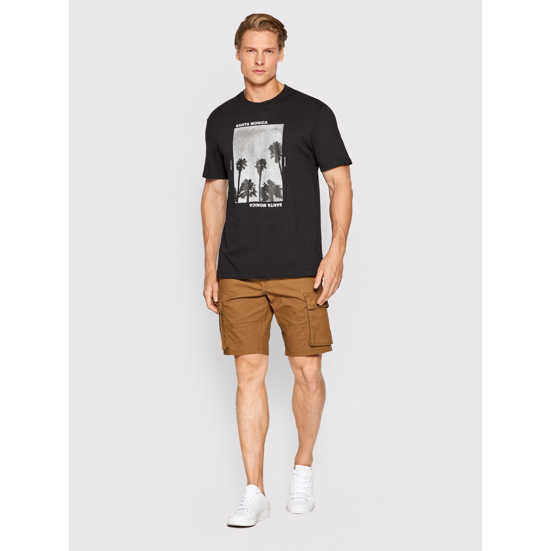 Only & Sons Тишърт Gilbert 22022671 Черен Regular Fit - Pepit.bg