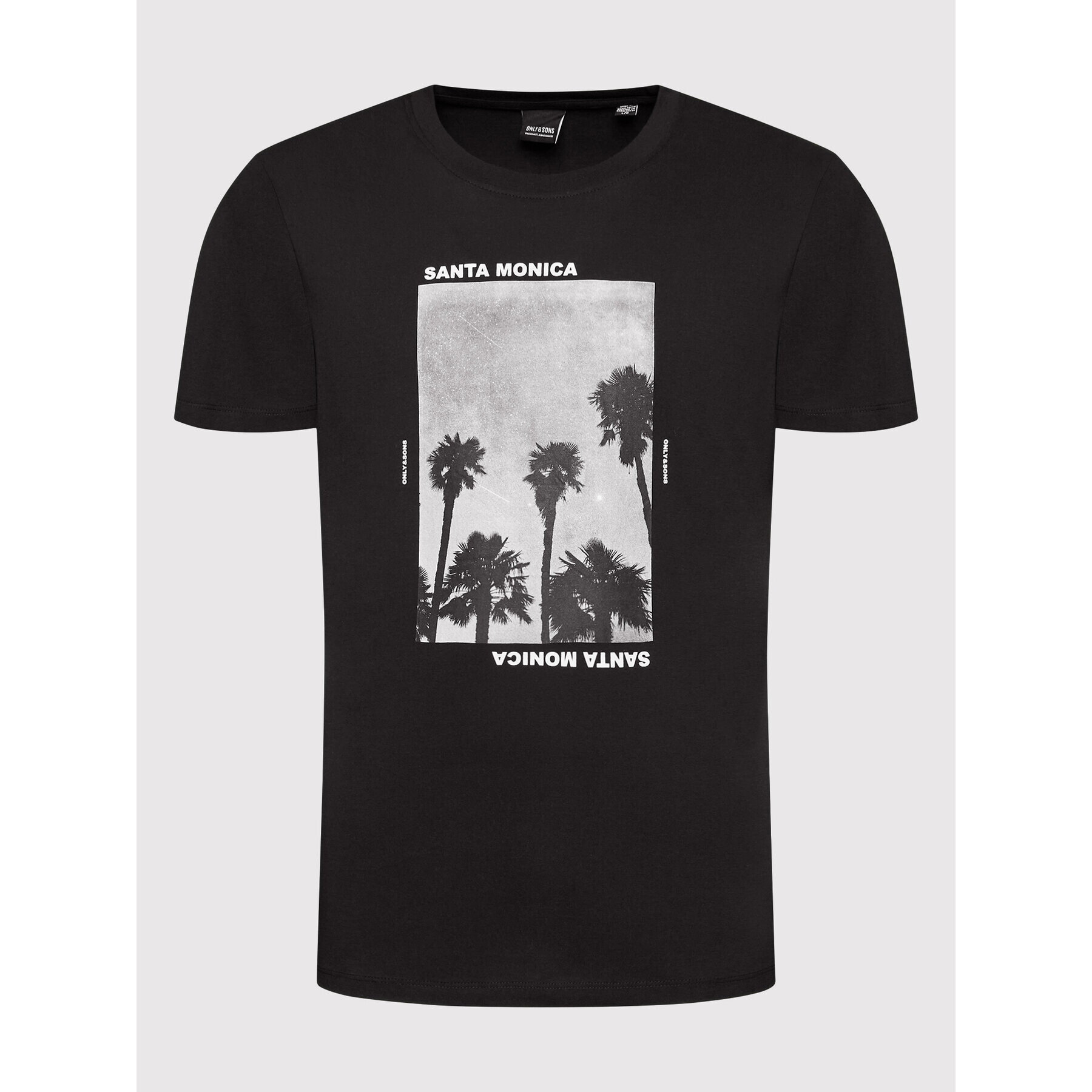 Only & Sons Тишърт Gilbert 22022671 Черен Regular Fit - Pepit.bg