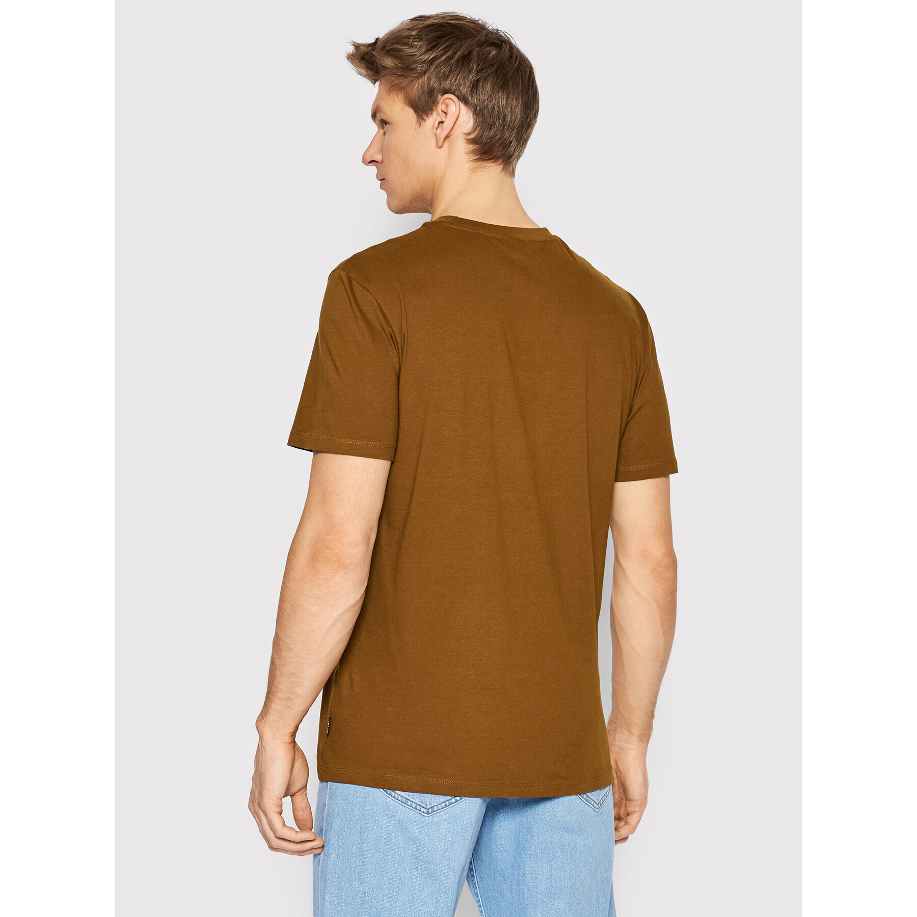 Only & Sons Тишърт Ian 22022196 Кафяв Regular Fit - Pepit.bg