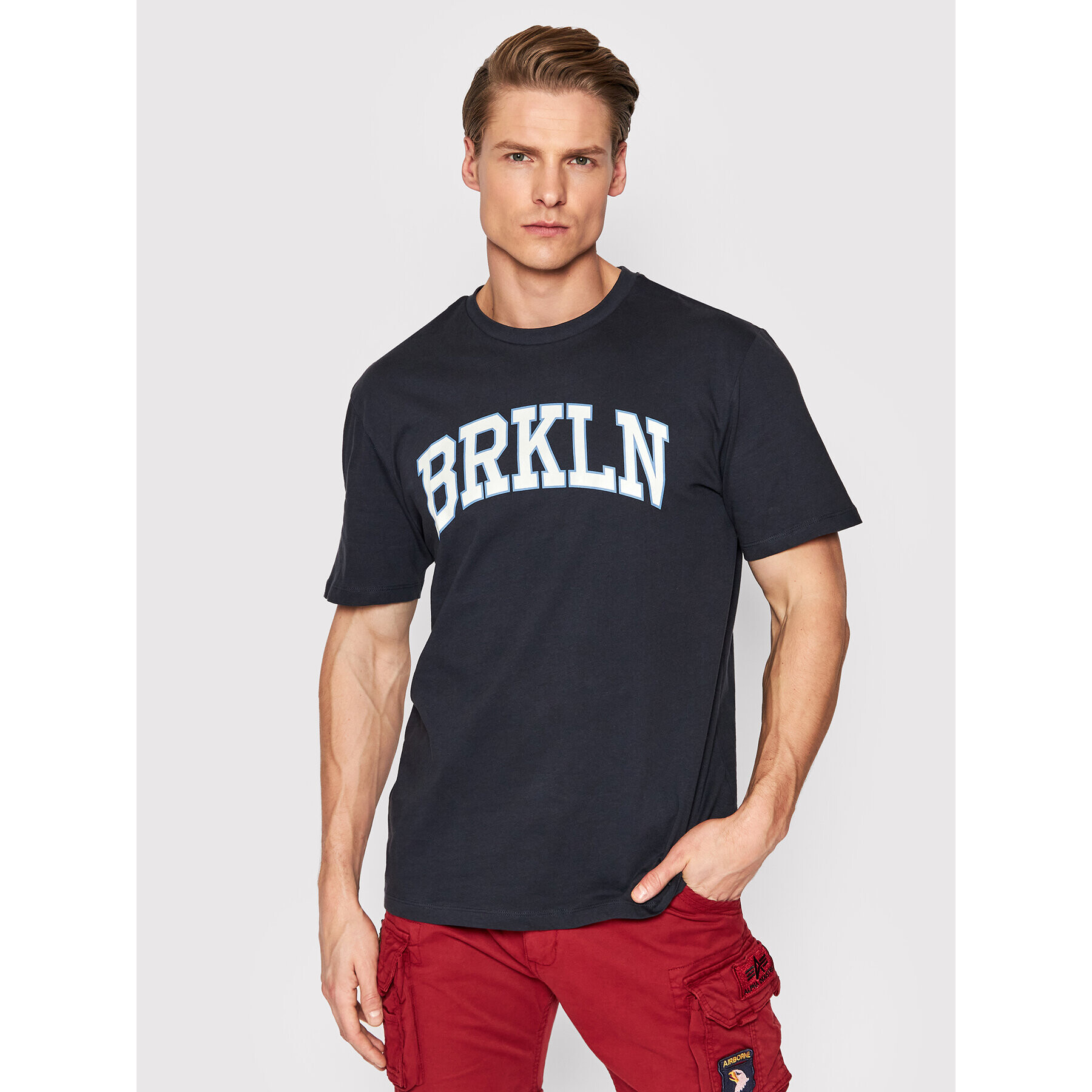 Only & Sons Тишърт Ian 22022196 Тъмносин Regular Fit - Pepit.bg