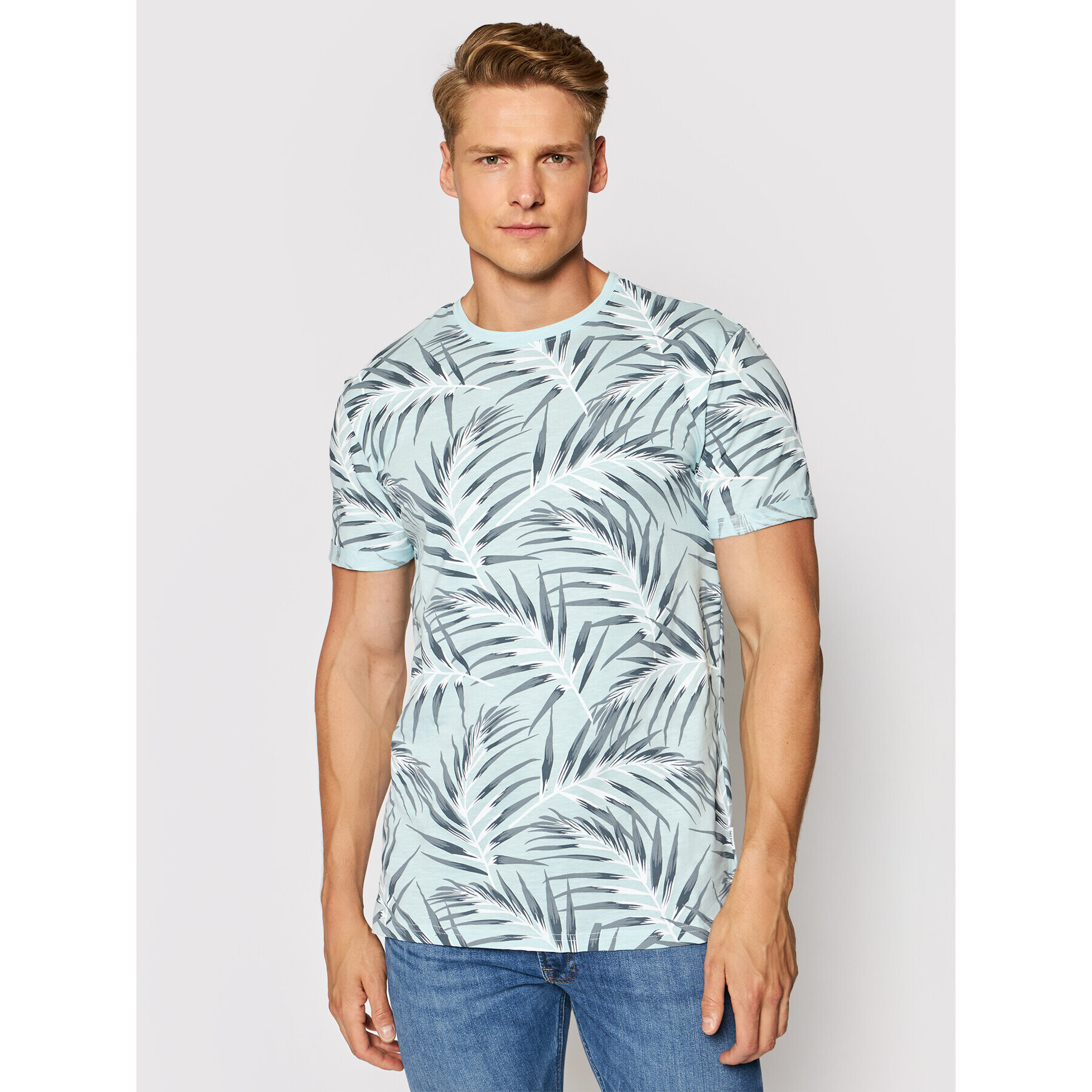 Only & Sons Тишърт Iason 22016762 Син Slim Fit - Pepit.bg