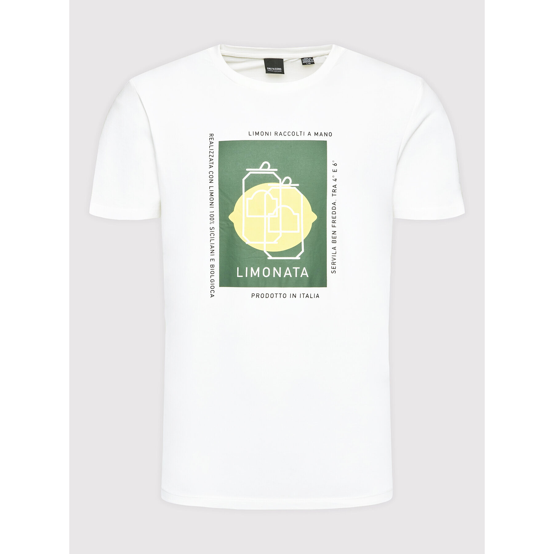 Only & Sons Тишърт Ike 22022197 Бял Regular Fit - Pepit.bg